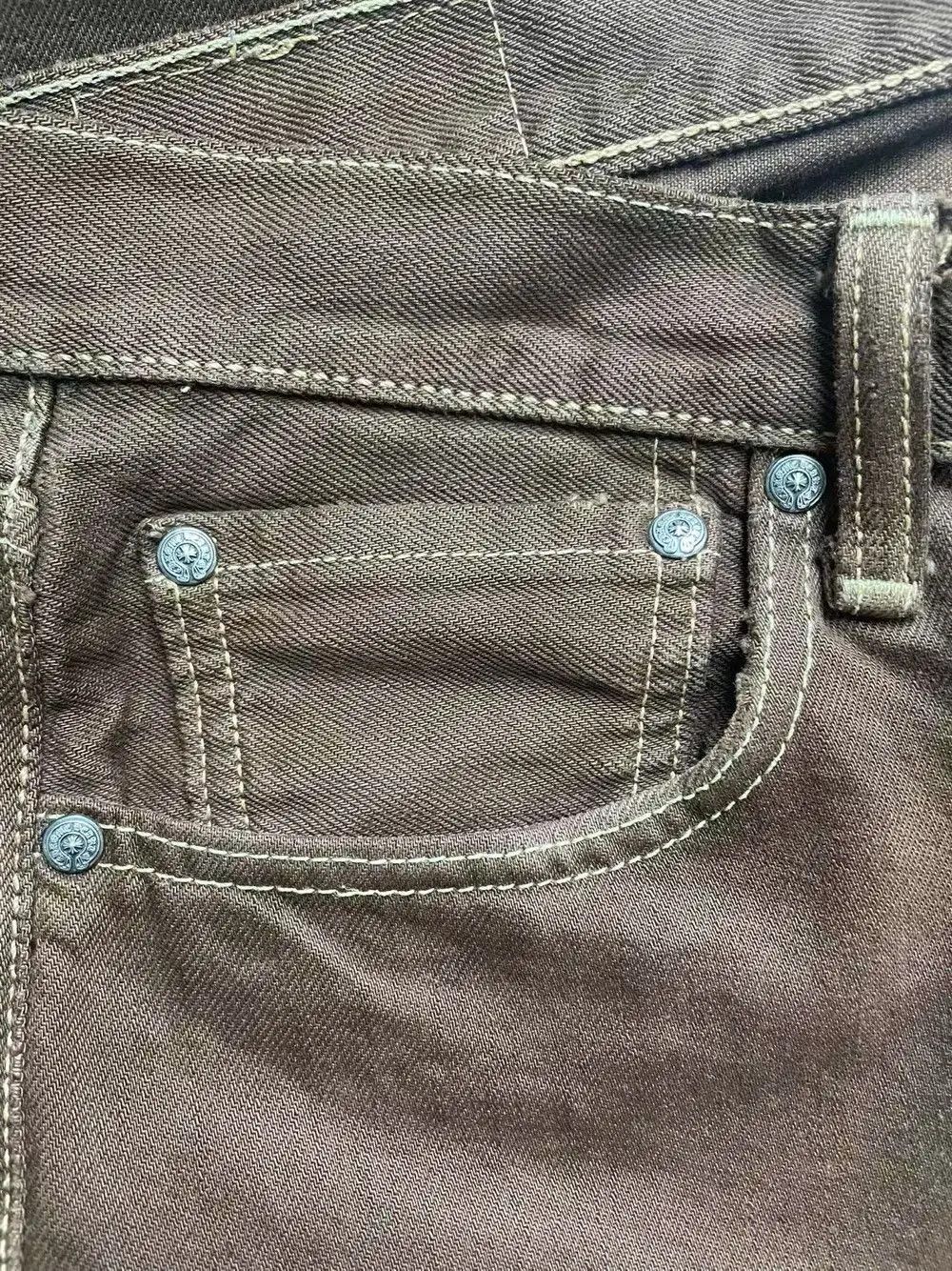 Chrome Hearts Chrome Hearts Levi's 501 Zebra & Black Cross Patch Jeans Size US 34 / EU 50 - 6 Thumbnail