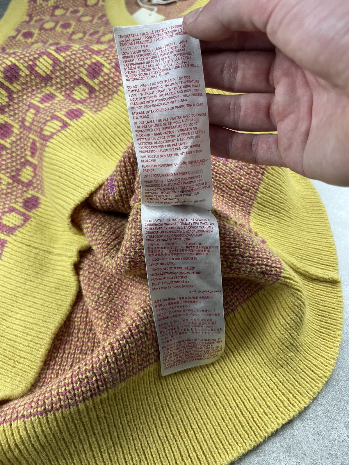 Marni Marni Studio Sleeveless Knit Vest Yellow Purple Pattern Size US L / EU 52-54 / 3 - 14 Thumbnail
