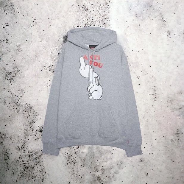 image of Supreme x Undercover Anti You Sweater in Grey, Men's (Size Medium)