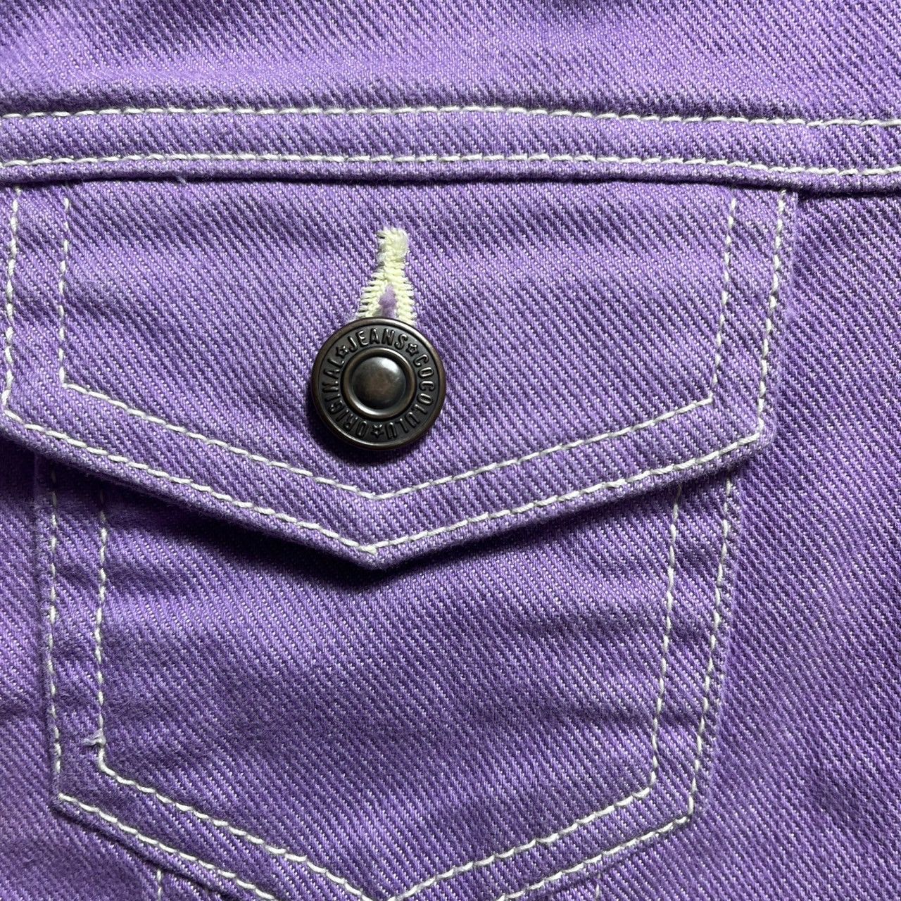 Japanese Brand Cocolulu Japanese Brand Purple Denim Jacket Size M / US 6-8 / IT 42-44 - 7 Thumbnail