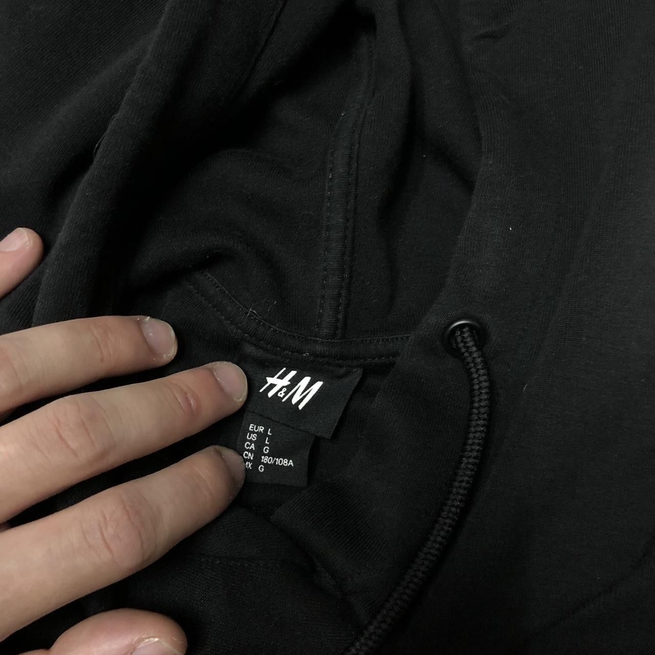 H&M Black H&M hoodie with embroidered logo and sleeve details Size US L / EU 52-54 / 3 - 3 Thumbnail