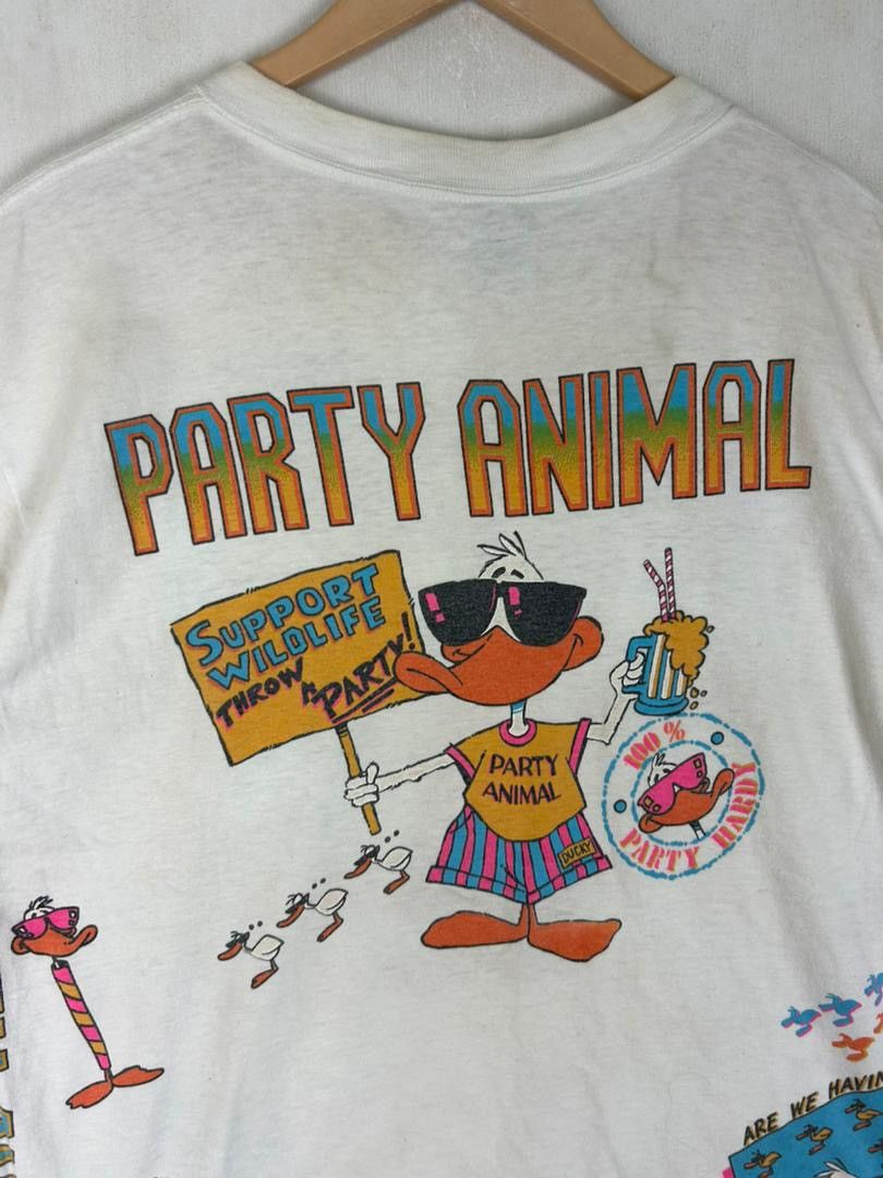 Vintage Vintage 90s Punk Duck Party Animal Bahamas Full print Size US XL / EU 56 / 4 - 8 Thumbnail