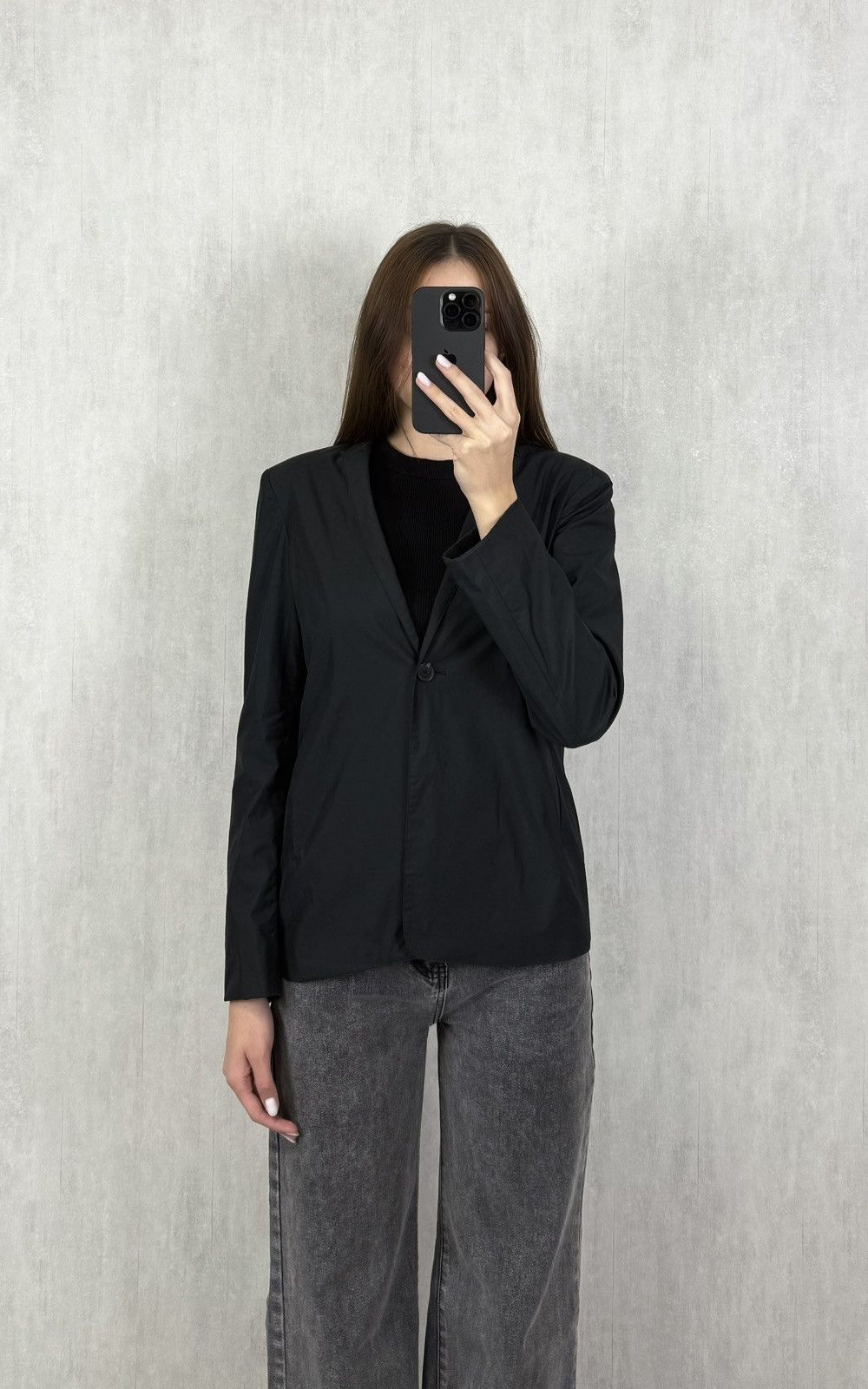 Jil Sander Jil Sander Women’s 1 Button Cotton Polyester Blazer Size 36 Size XS / US 0-2 / IT 36-38 - 1 Thumbnail