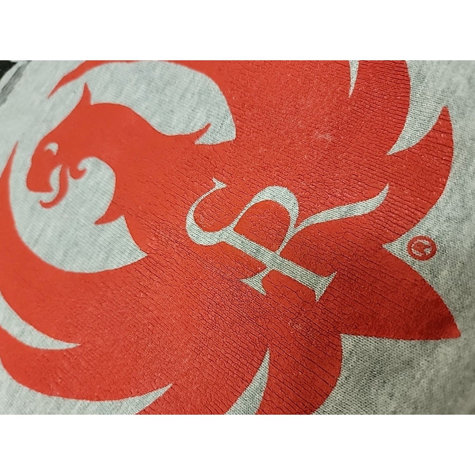 Fruit Of The Loom VINTAGE Ruger Sweatshirt Mens Size M Gray Chopped Sleeves Distressed Graphic Cracking Pullover Vintage Size US M / EU 48-50 / 2 - 7 Thumbnail