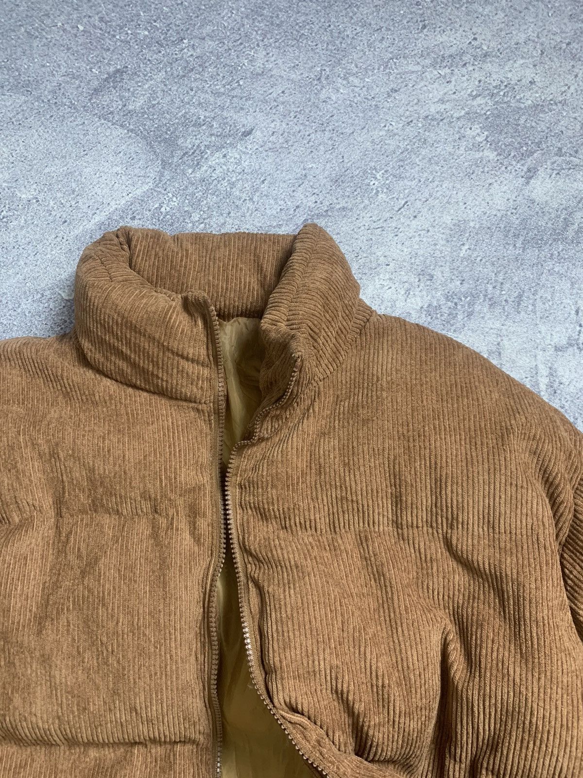Vintage Vintage Corduroy Brown 'Blank' Down Jacket Size US S / EU 44-46 / 1 - 6 Thumbnail