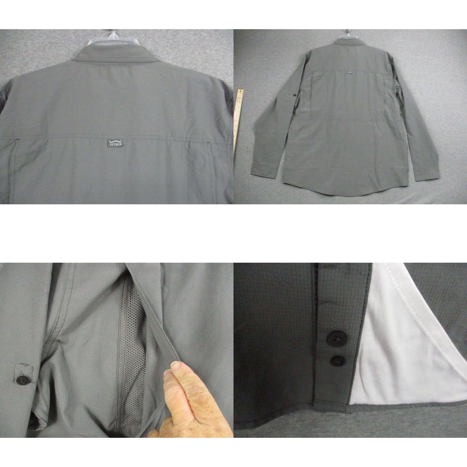 Vintage AFTCO Aftech Vented Shirt XL Bassmaster Fishing Gray Shirt Mens XL Size US XL / EU 56 / 4 - 8 Thumbnail