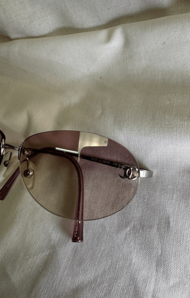 Chanel CHANEL Sunglasses 4013 Rimless Rhinestone Vintage 4017 Size ONE SIZE - 6 Thumbnail