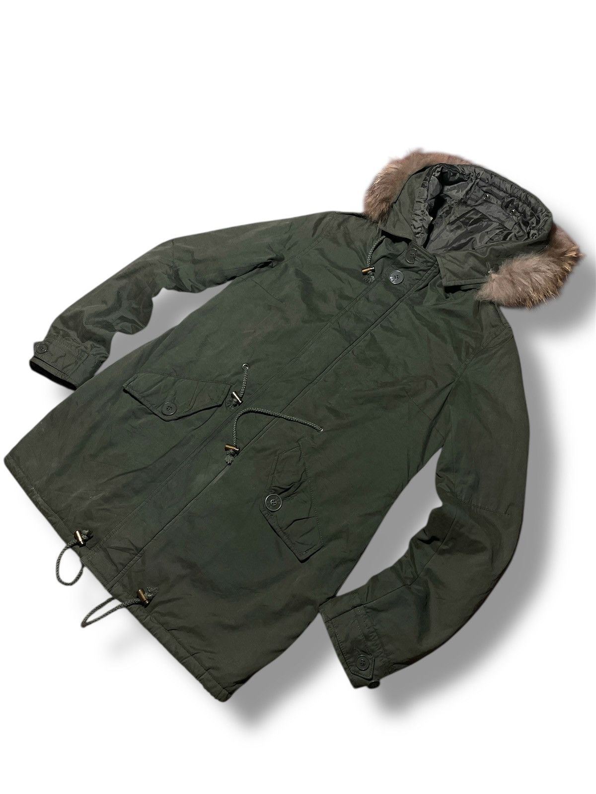 SLY SLY Fur Hooded Cargo Jacket Size US S / EU 44-46 / 1 - 3 Thumbnail