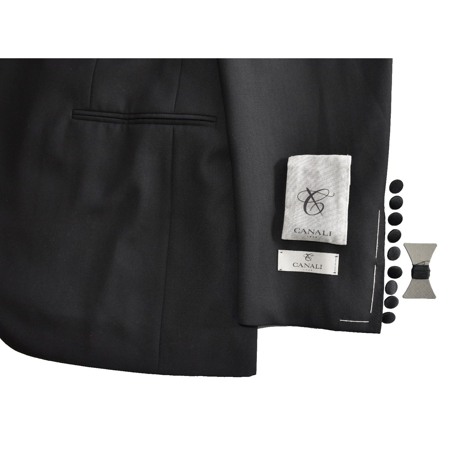 Canali CANALI Giacca Single Button Tuxedo Blazer Sz 48 US 38 $2195 Size 48R - 7 Thumbnail