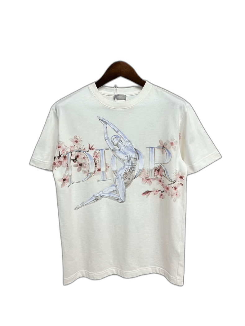 Dior Dior Short Sleeve T-Shirt with Floral Design Size US S / EU 44-46 / 1 - 1 Thumbnail