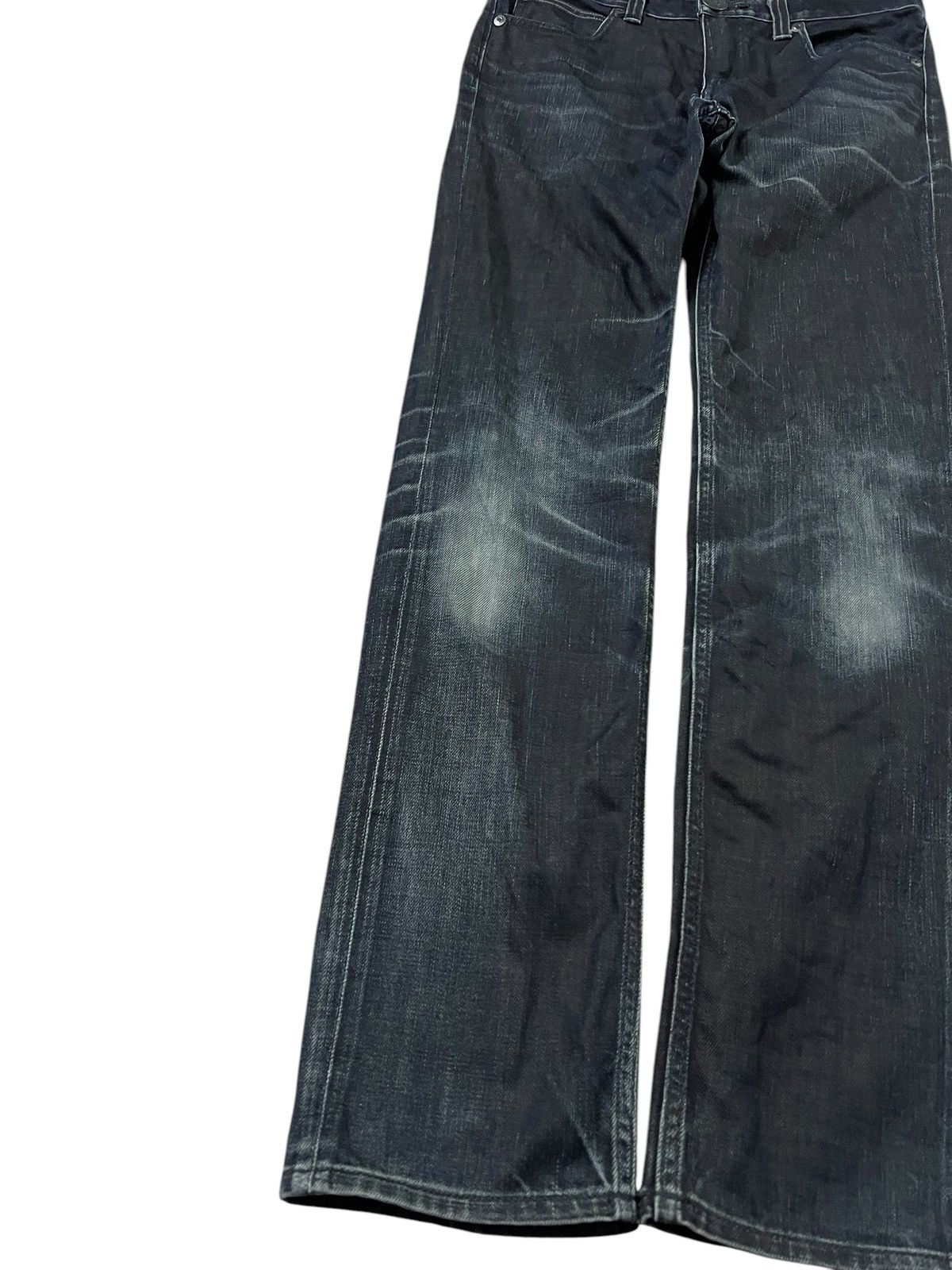 If Six Was Nine × Le Grande Bleu (L.G.B.) × Seditionaries BACK NUMBER BLACK LABEL CLAWMARK DENIM JEANS PUNK Size US 31 - 3 Thumbnail