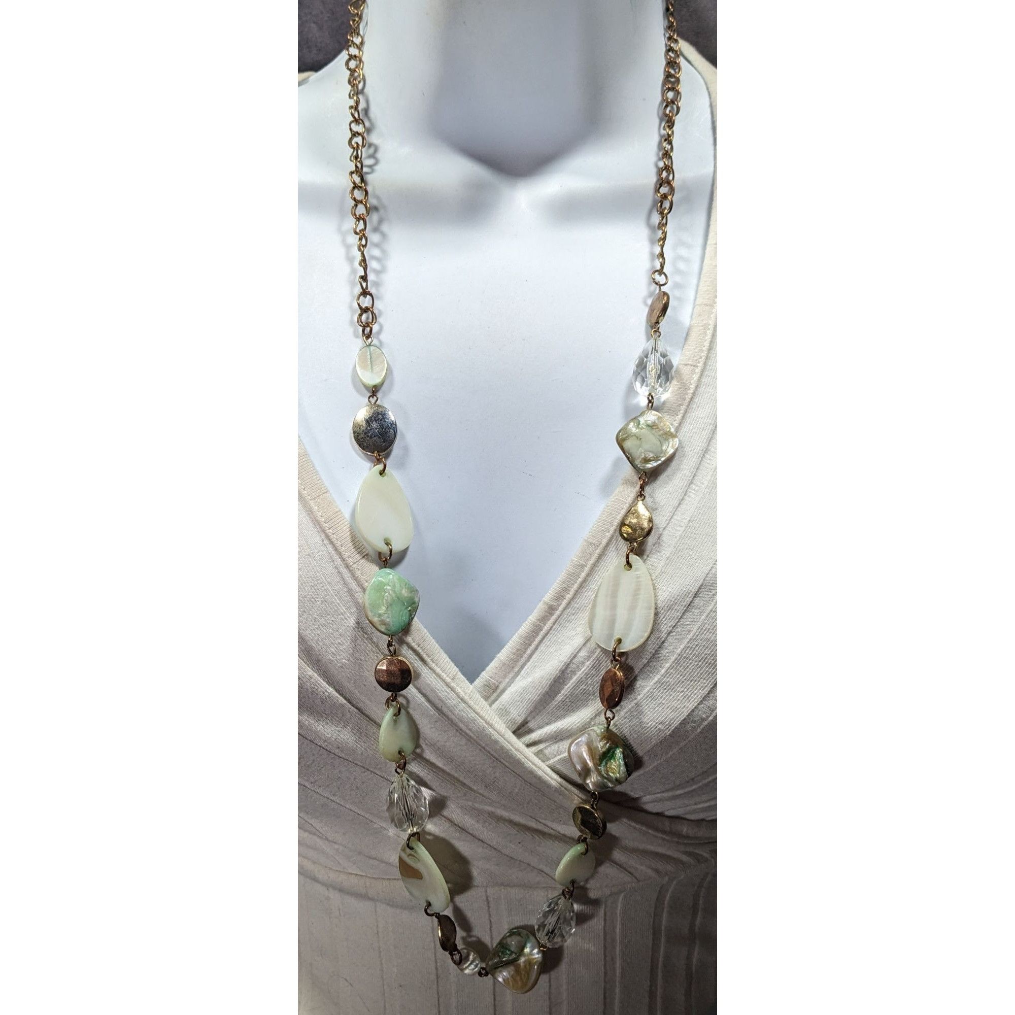 Other Mermaidcore Shell Glass And Metal Beaded Necklace Size ONE SIZE - 4 Thumbnail