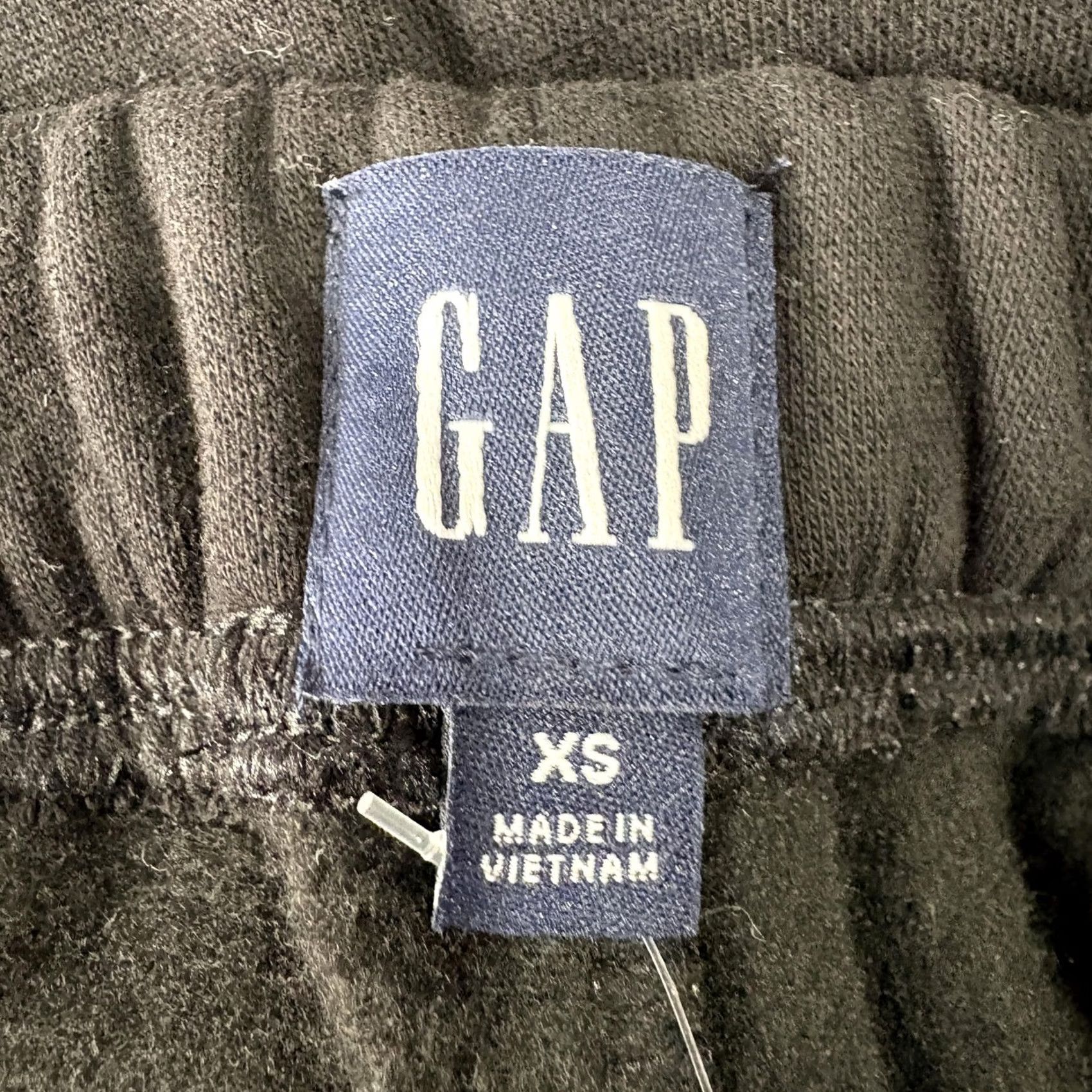Gap Gap Fleece Sweatpants Womens XS Black Relaxed High Rise Elastic Waist Lounge NWT Size 26" / US 2 / IT 38 - 6 Thumbnail