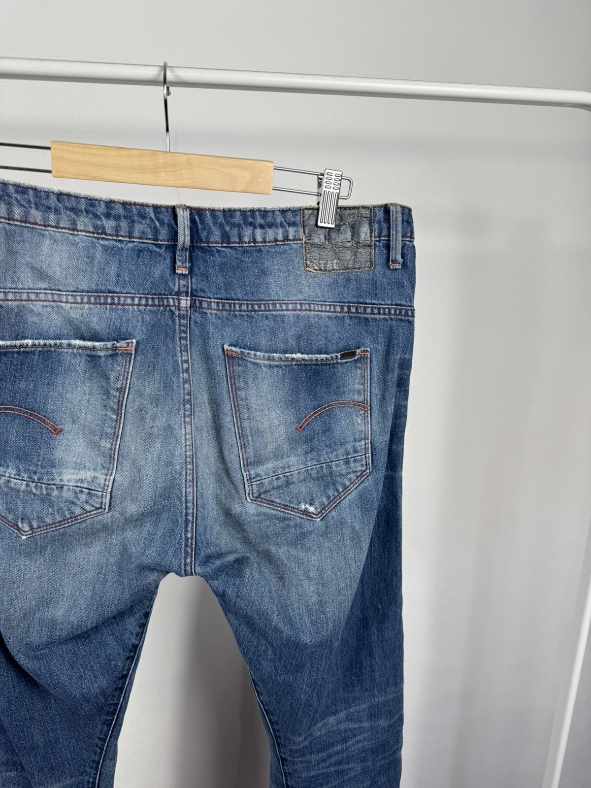 G-Star G-Star RAW Arc 3D Slim Jeans W29 L34 Faded Blue Denim Pants Size US 33 - 17 Thumbnail
