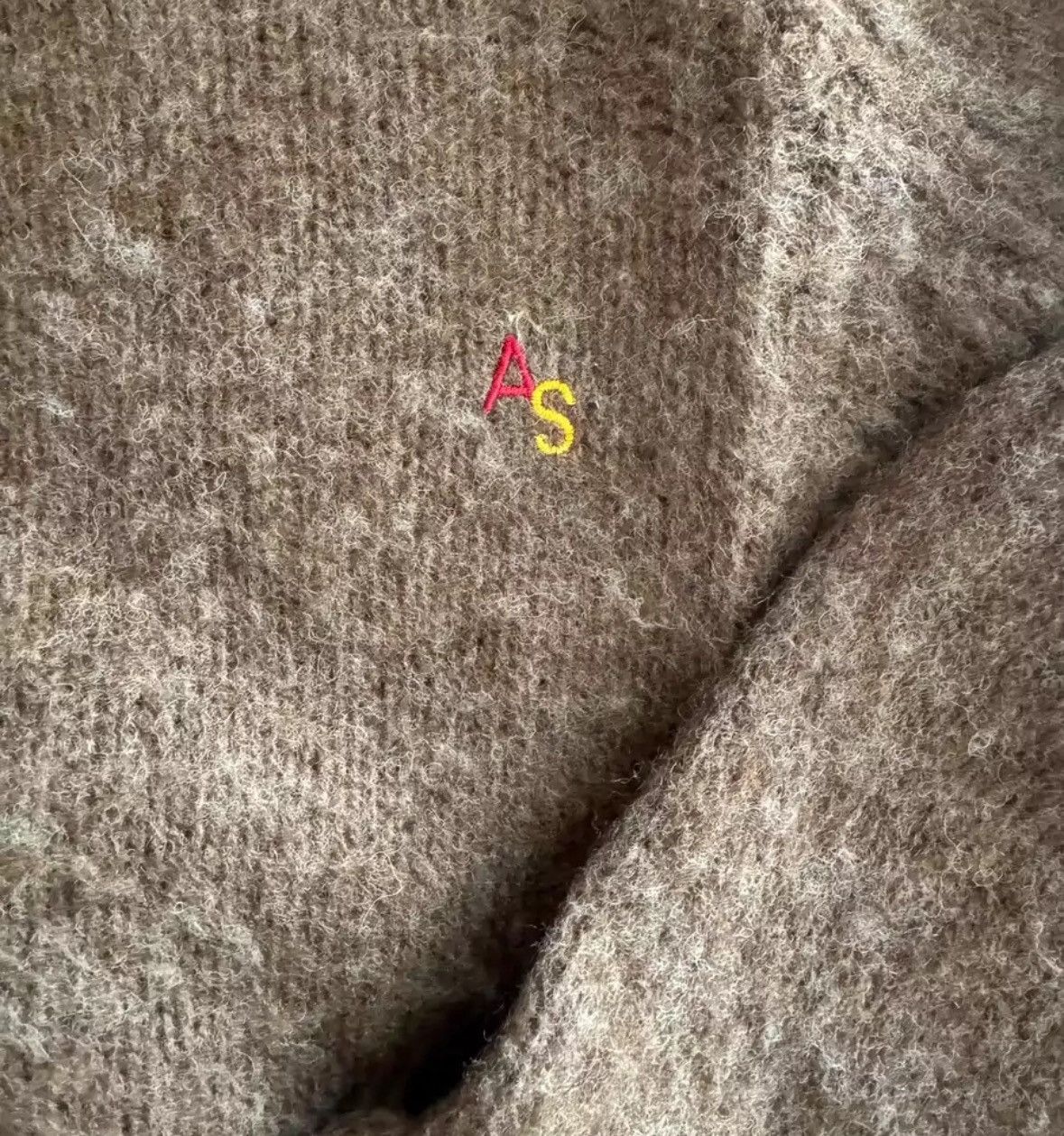 Acne Studios Acne studios Men's brown crew-neck sweater Size US S / EU 44-46 / 1 - 2 Thumbnail