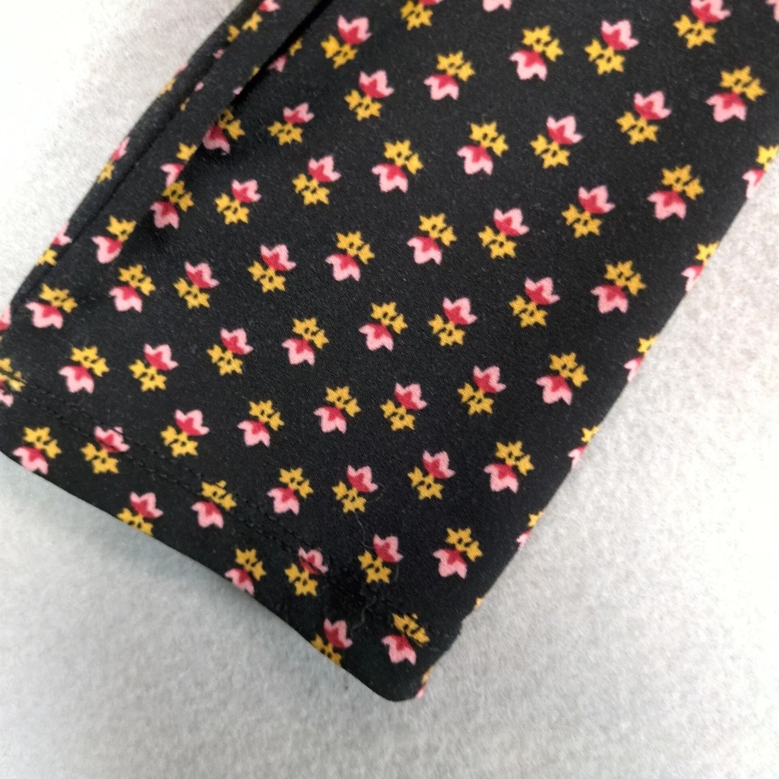 Loft Loft Floral Black Blouson Dress Sz 8 Keyhole Neck Long Slv Size M / US 6-8 / IT 42-44 - 9 Thumbnail