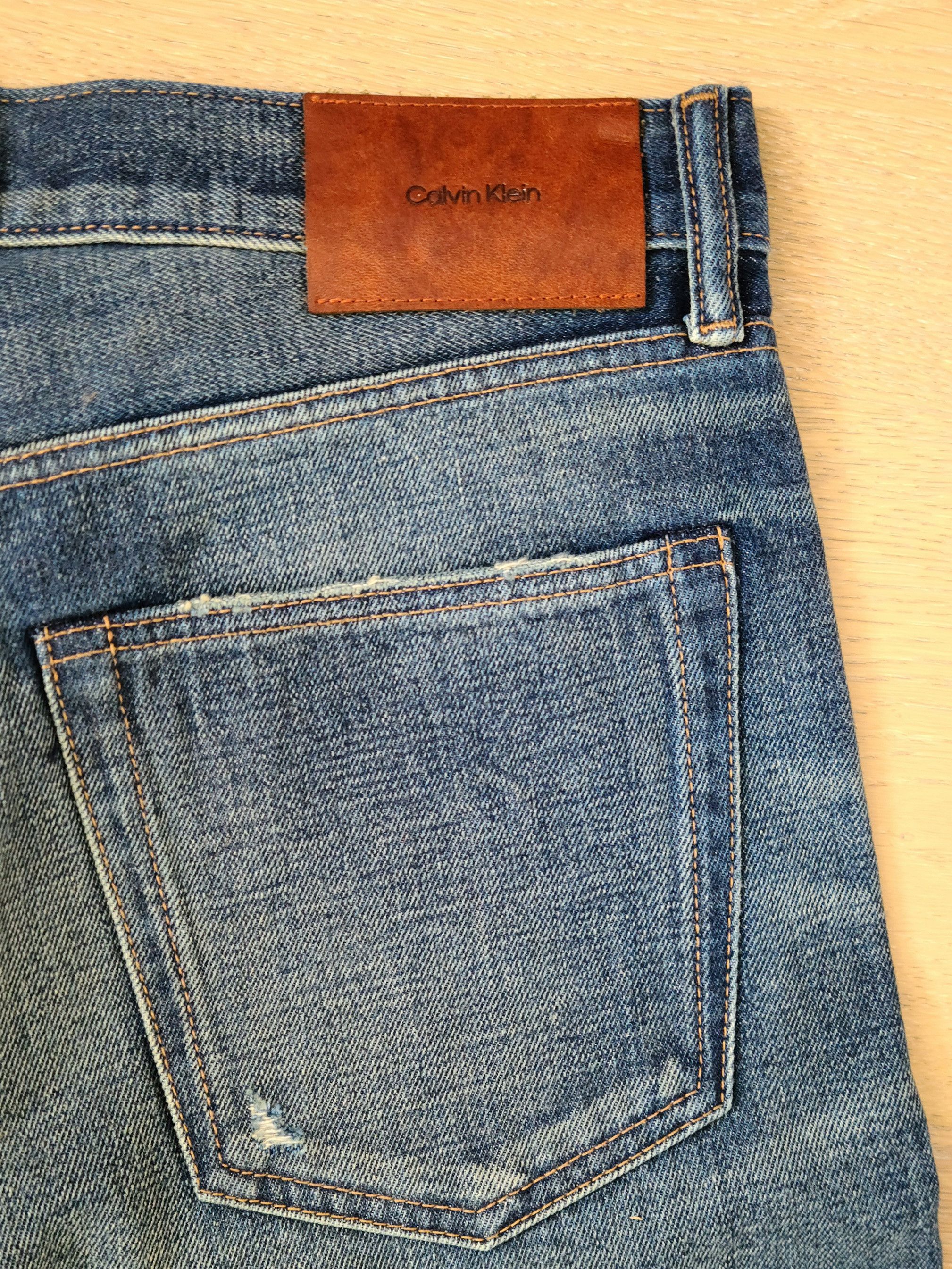 Calvin Klein CK Stone Wash Distressed Denim Size US 32 / EU 48 - 1 Thumbnail