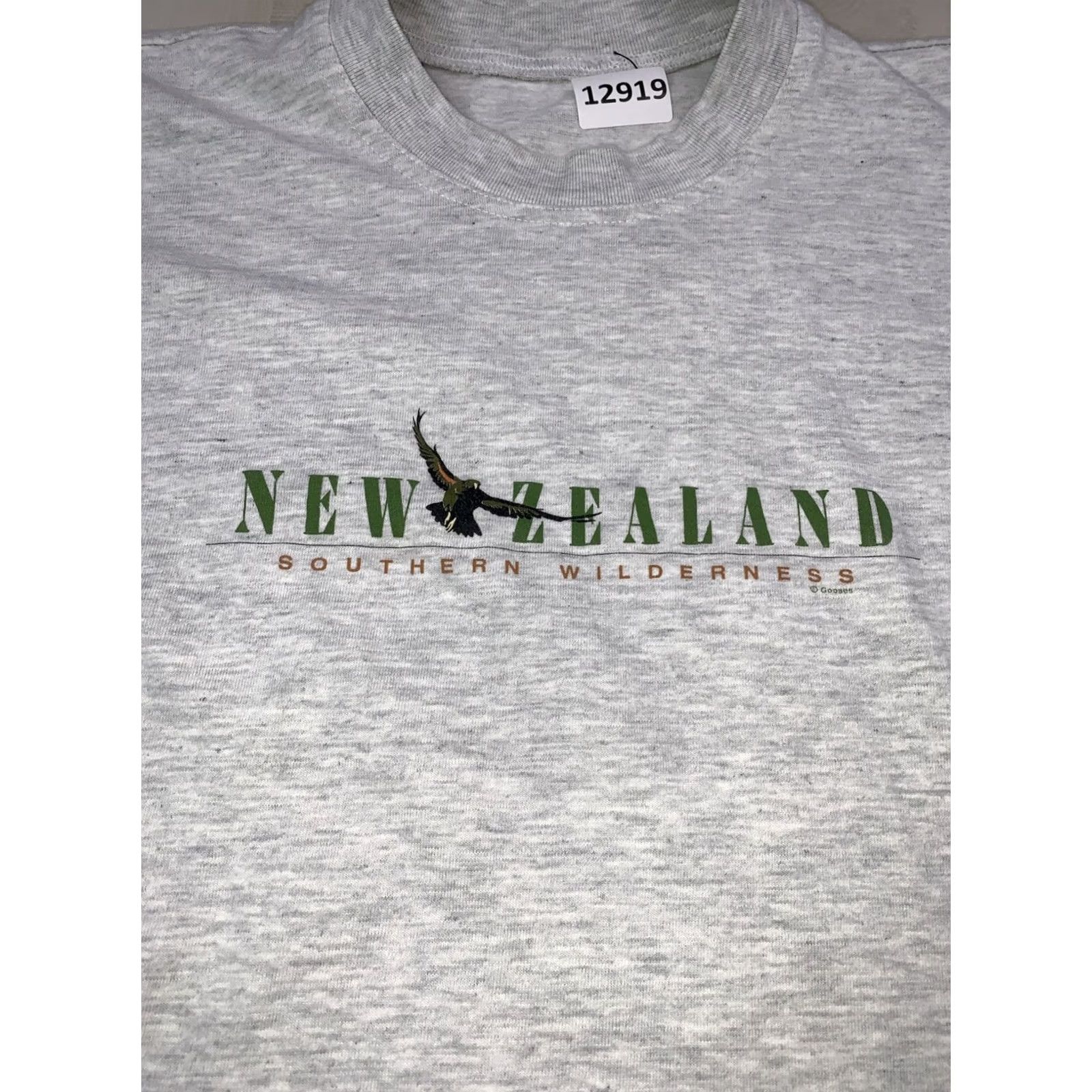 Vintage VINTAGE 90s Single Stitch Graphic Tee Mens Shirt S Gray New Zealand Southern Wilderness Stitch 90s Pattern Graphic Print Crew Neck Short Sleeve Size US S / EU 44-46 / 1 - 3 Thumbnail