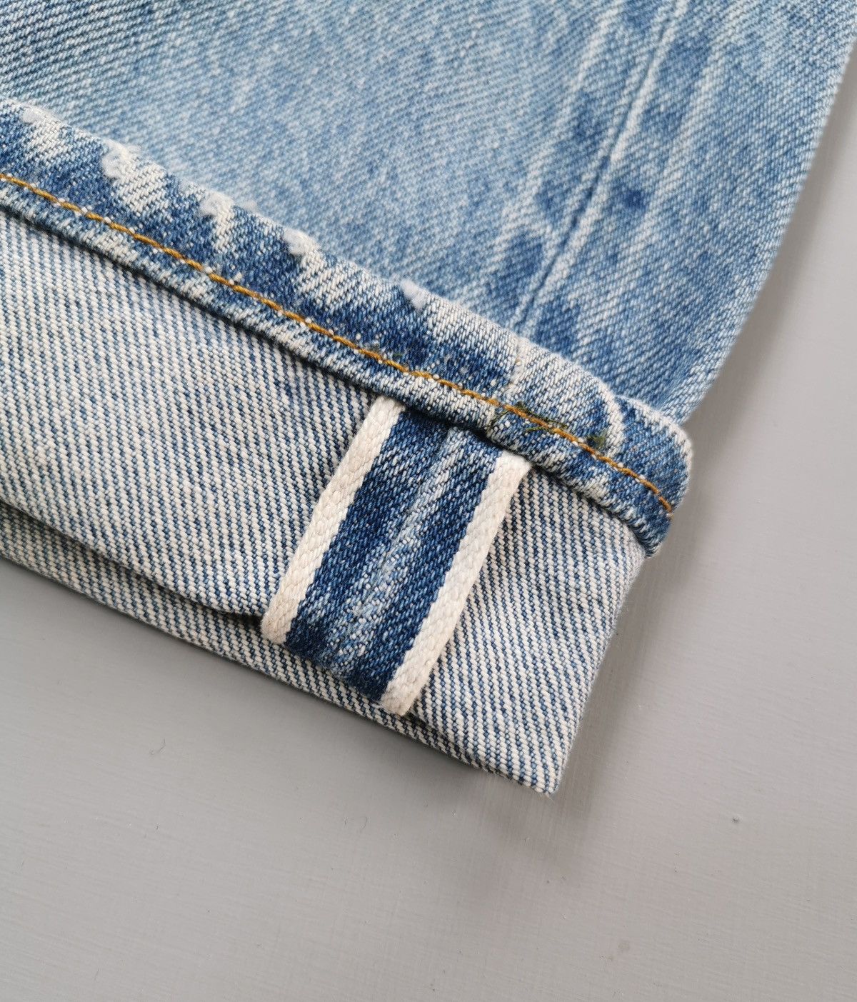 Levi's 80s Vintage Levis Selvedge Denim Patchwork Jeans Size US 36 / EU 52 - 10 Thumbnail
