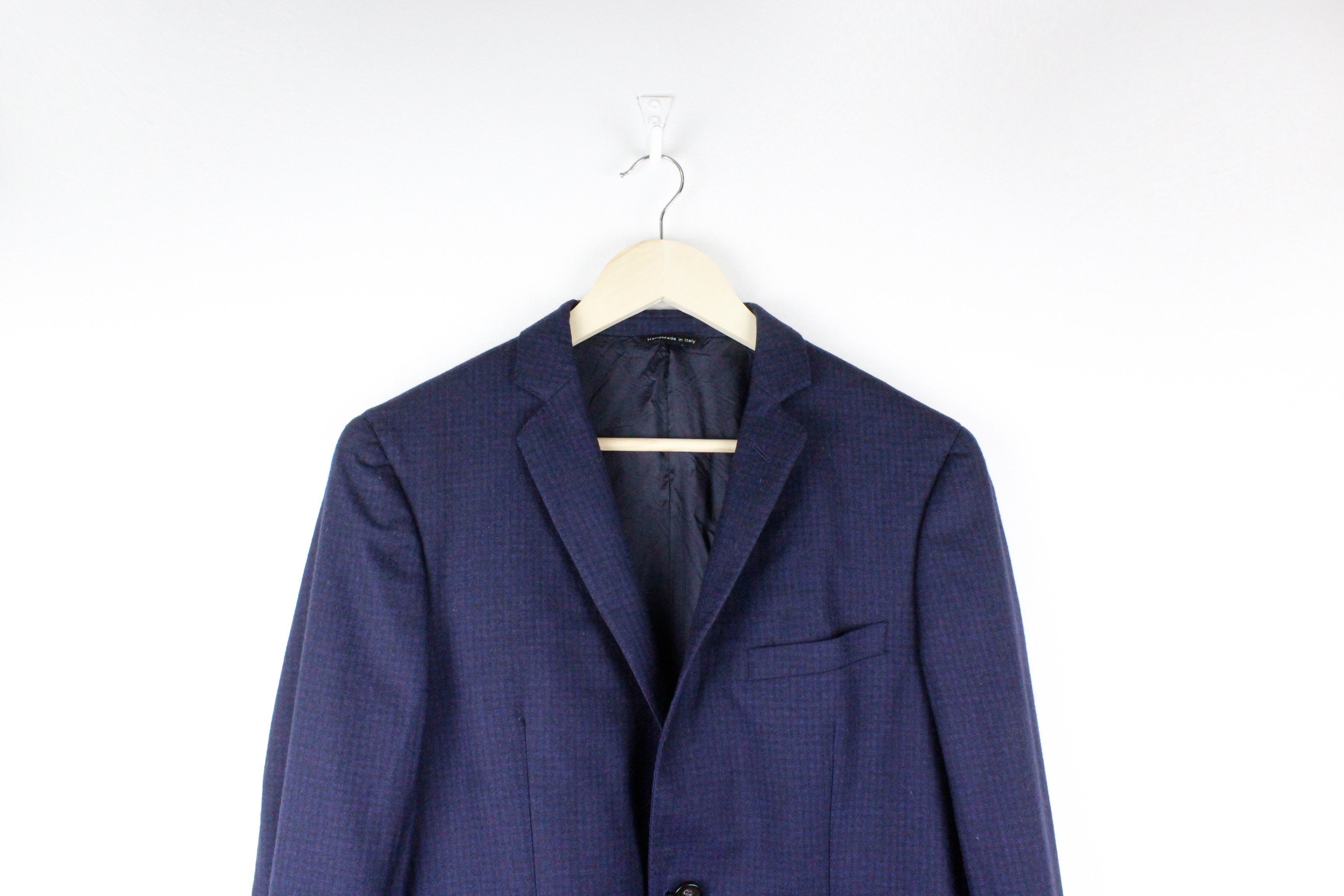 Tonello Tonello CLAUDIO TONELLO Navy Virgin Wool Formal Suit Size US S / EU 44-46 / 1 - 3 Thumbnail