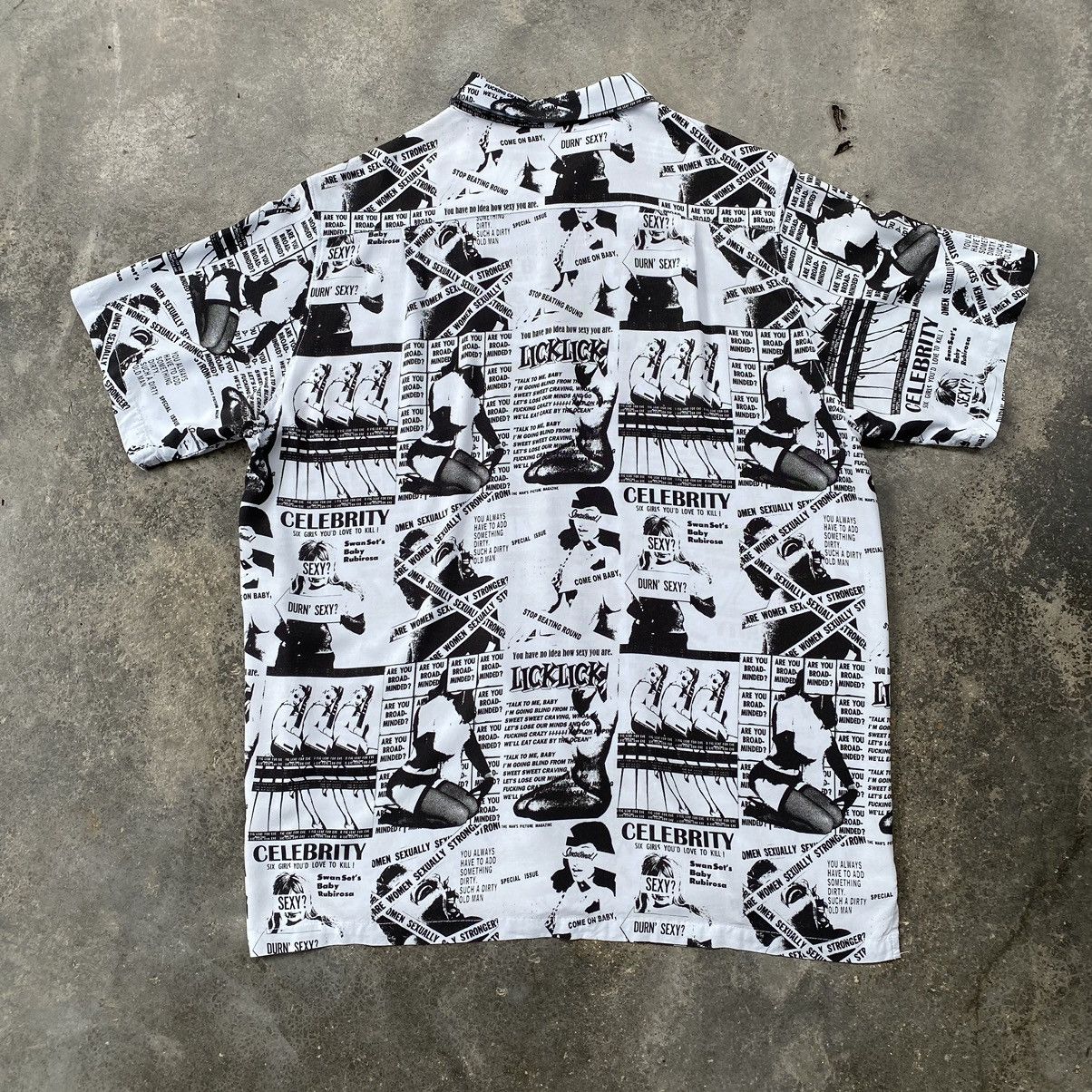 Japanese Brand Vintage Azul By Moussy Porn Button Ups Rayon Shirt Size US L / EU 52-54 / 3 - 2 Thumbnail