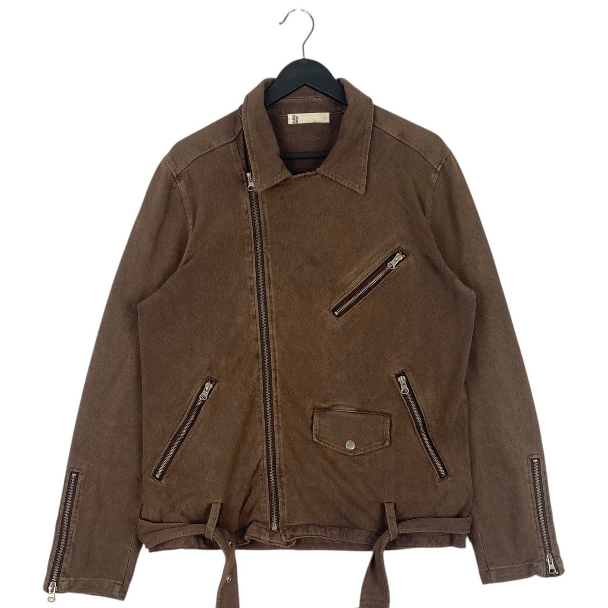 Vintage Rider Jacket Global Work Brown Pullover Jumper SizeL