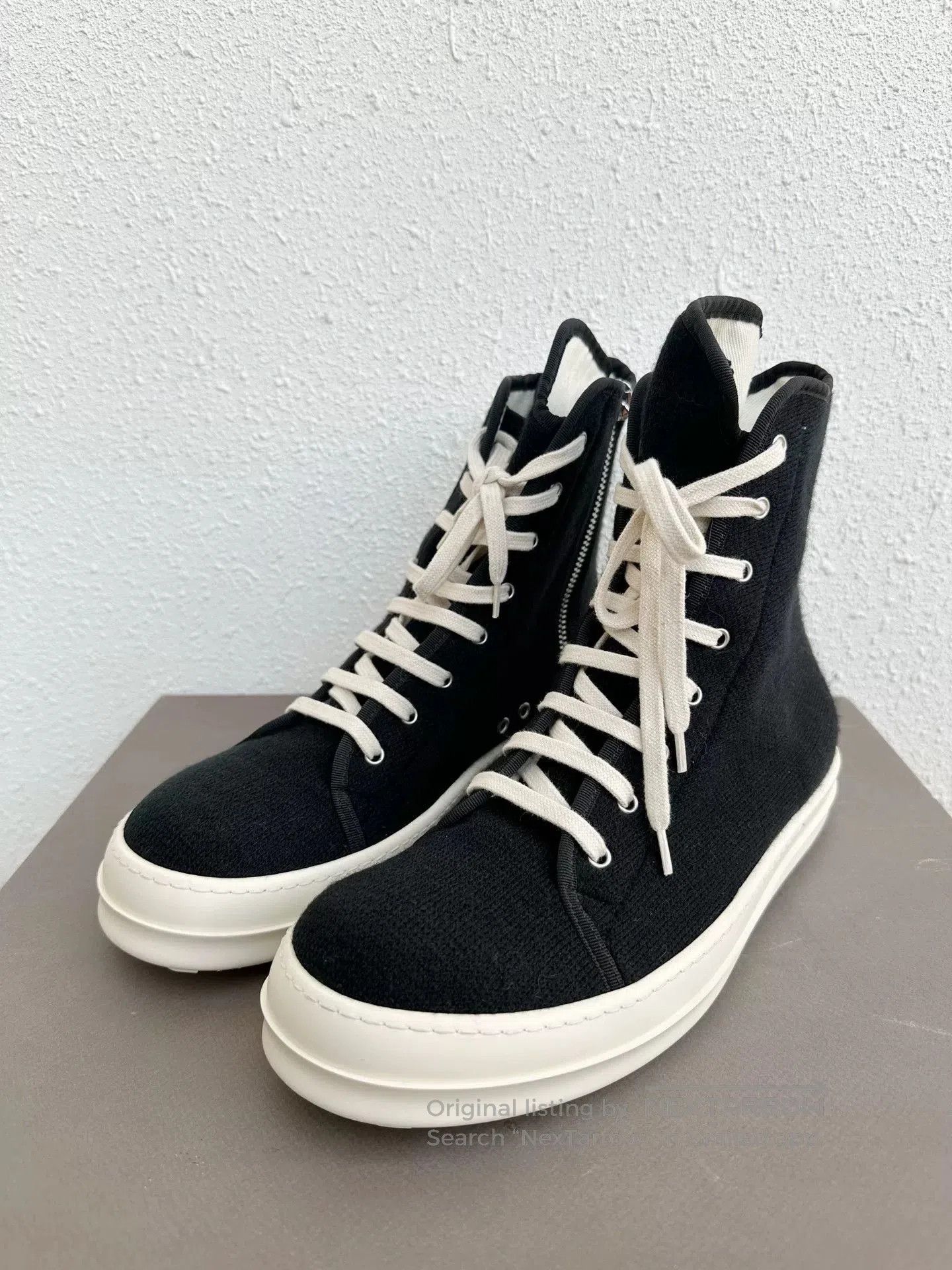 Rick Owens Drkshdw Rick Owens RO High-Top Black White. Size US 10 / EU 43 - 3 Thumbnail
