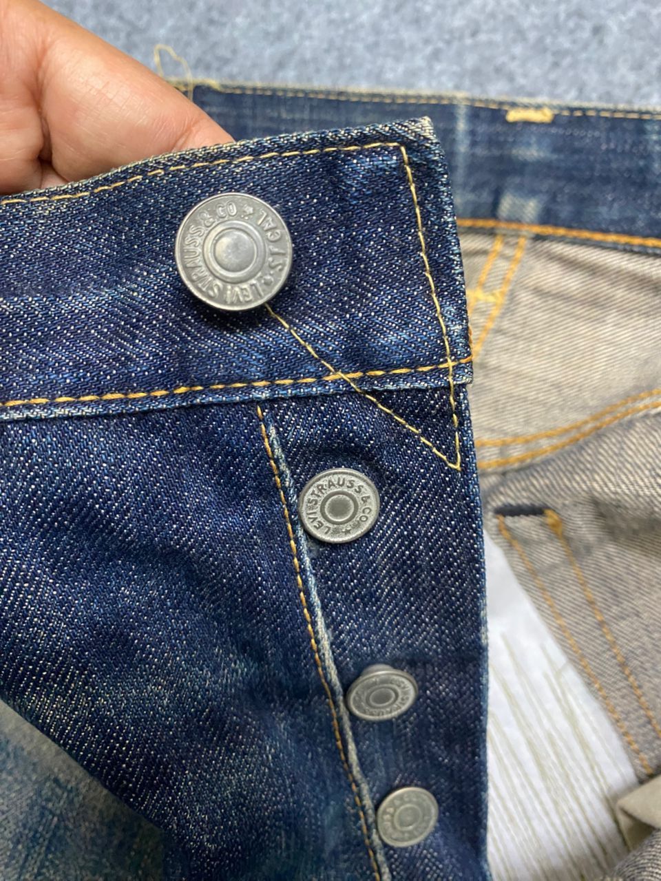 Kapital Vintage Levis 501 Selvedge Distressed Denim Size US 31 - 18 Thumbnail