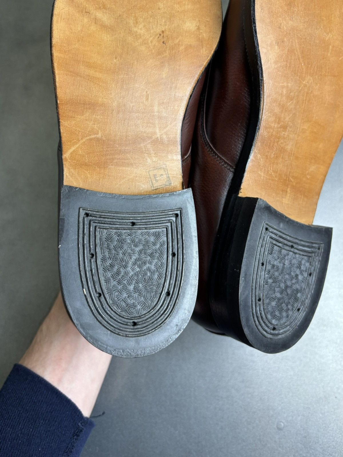 Eaton × Leather × Vintage 1960s Vintage Loafers 1970s Leather Moc Toe Size US 9 / EU 42 - 12 Thumbnail