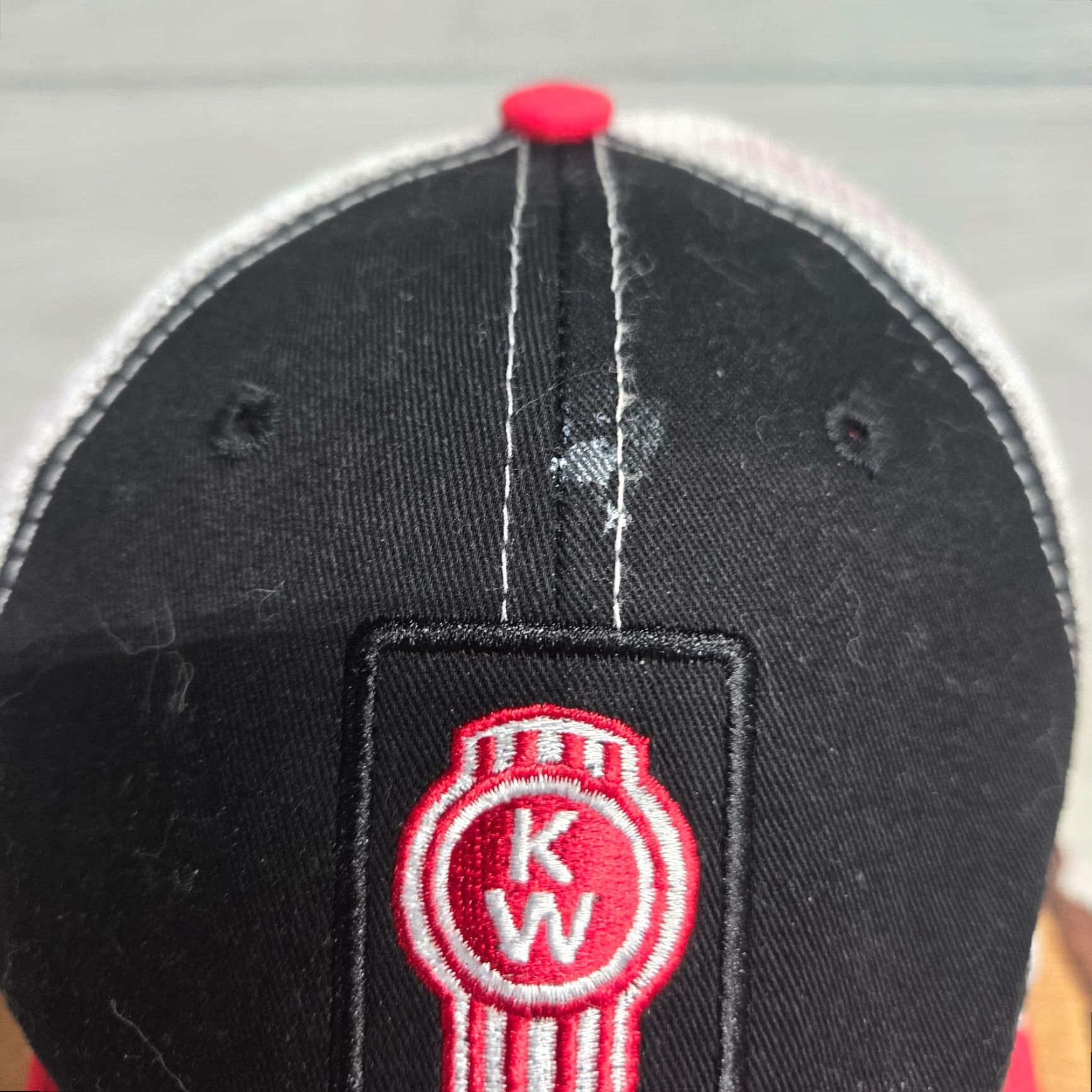 Vintage Kenworth Hat KW Trucking Logo Strapback Dad Hat Cap Black Adjustable Licensed Hat Mens Kenworth Trucker Trucking Cap Black Adjustment Adjustable Size ONE SIZE - 2 Thumbnail