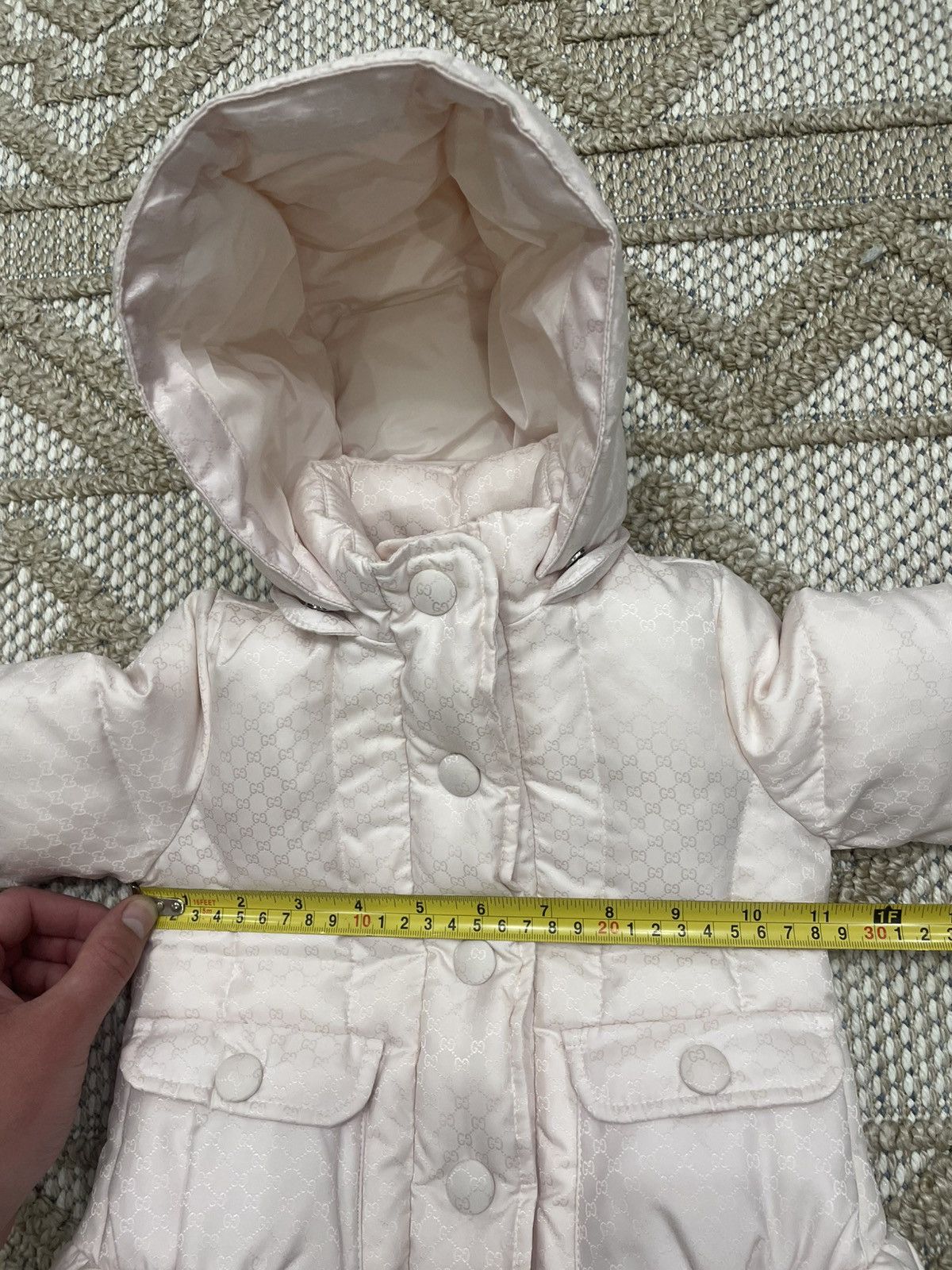 Gucci GUCCI Baby Monogram Puffer Jacket in Pink - Size 3-6mths Size XXS / US 00 / IT 34 - 18 Thumbnail