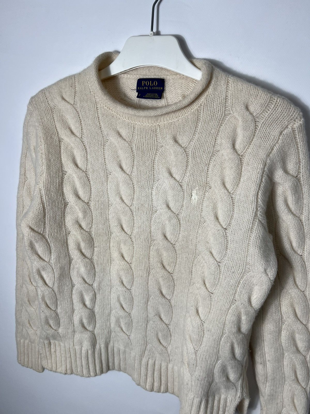 Polo Ralph Lauren Vintage luxury Polo Ralph Lauren Cable Knit Wool Sweater Size S / US 4 / IT 40 - 2 Thumbnail