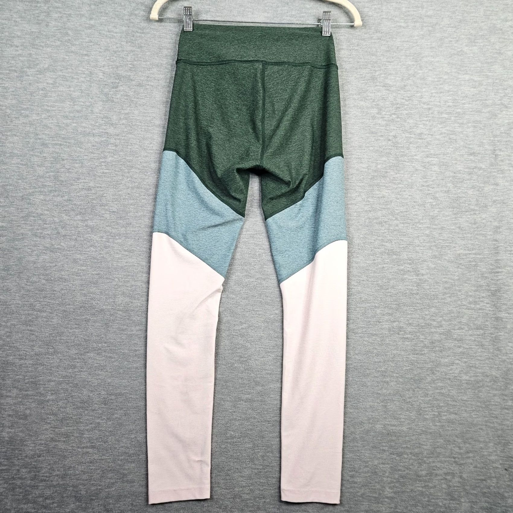 Outdoor Voices Outdoor Voices Leggings Women's S Green White Colorblock 7/8 Activewear Pants Regular Slim Waist Adjustable Multicolor Sports Women Size 28" / US 6 / IT 42 - 2 Thumbnail