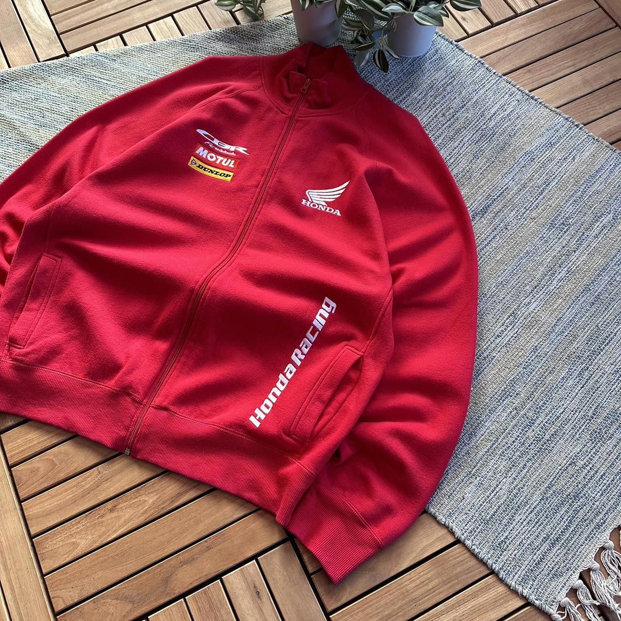 Honda Vintage Y2K Honda Racing F1 Motorsport Zip Up Track Jacket Size US XL / EU 56 / 4 - 2 Thumbnail