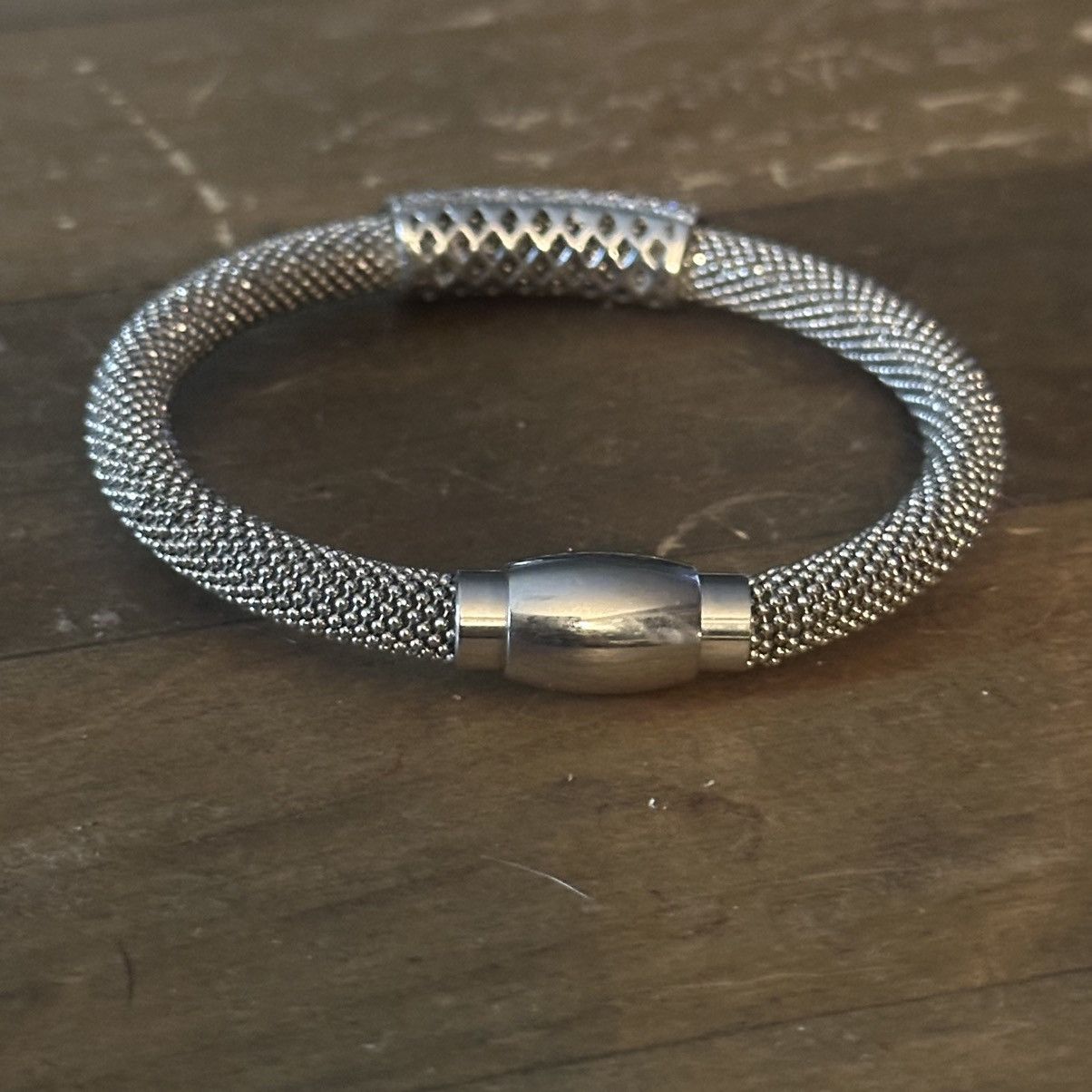 Other Stainless steel paved tube bangle bracelet Size ONE SIZE - 6 Thumbnail