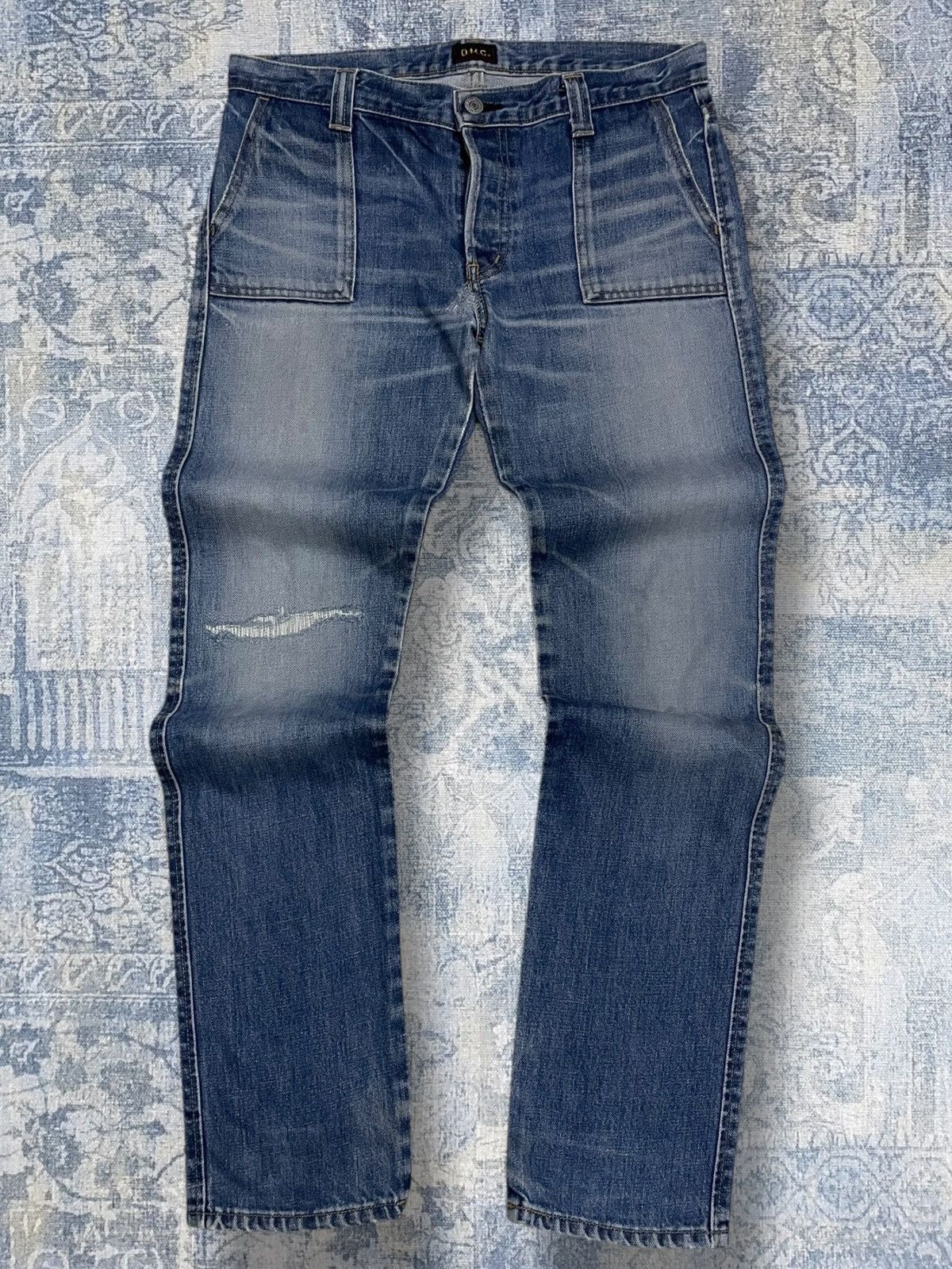 Japanese Brand Vintage 1990s Japan Designer Domingo Distressed Bush Pant Size US 31 - 1 Thumbnail