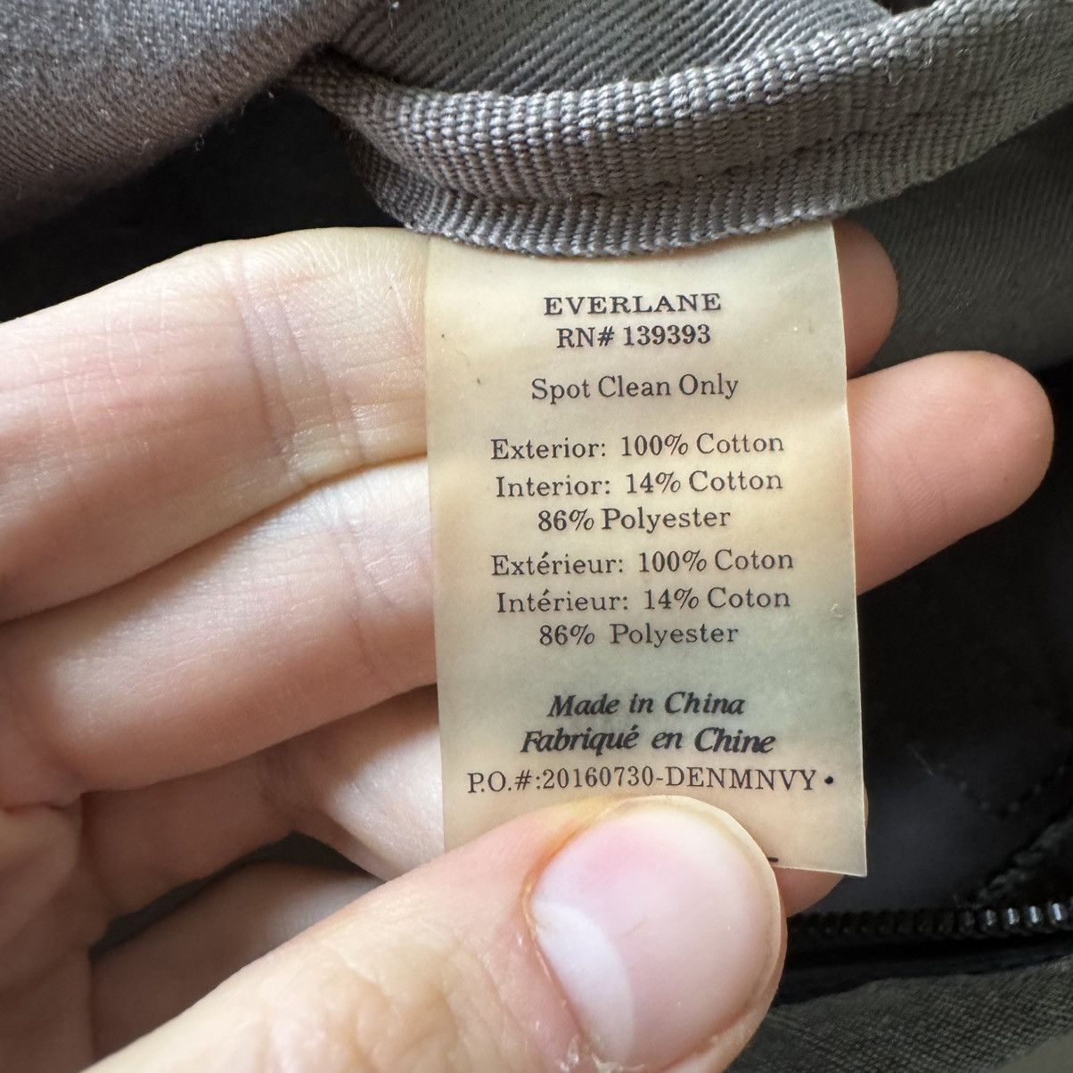 Designer × Everlane Everlane The Twill Zip Tote Bag Size ONE SIZE - 6 Thumbnail