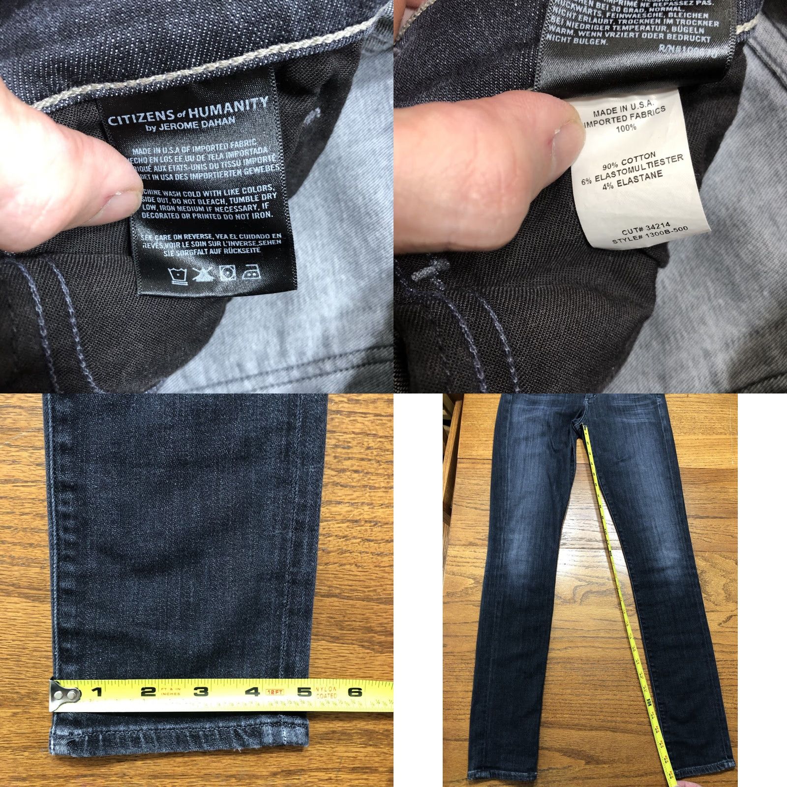 Citizens Of Humanity Citizens of Humanity Jeans Womens 26 X 29 Avedon Skinny Dark Wash Denim Stretch 5-Pocket City USA Preppy Size 26" / US 2 / IT 38 - 8 Thumbnail