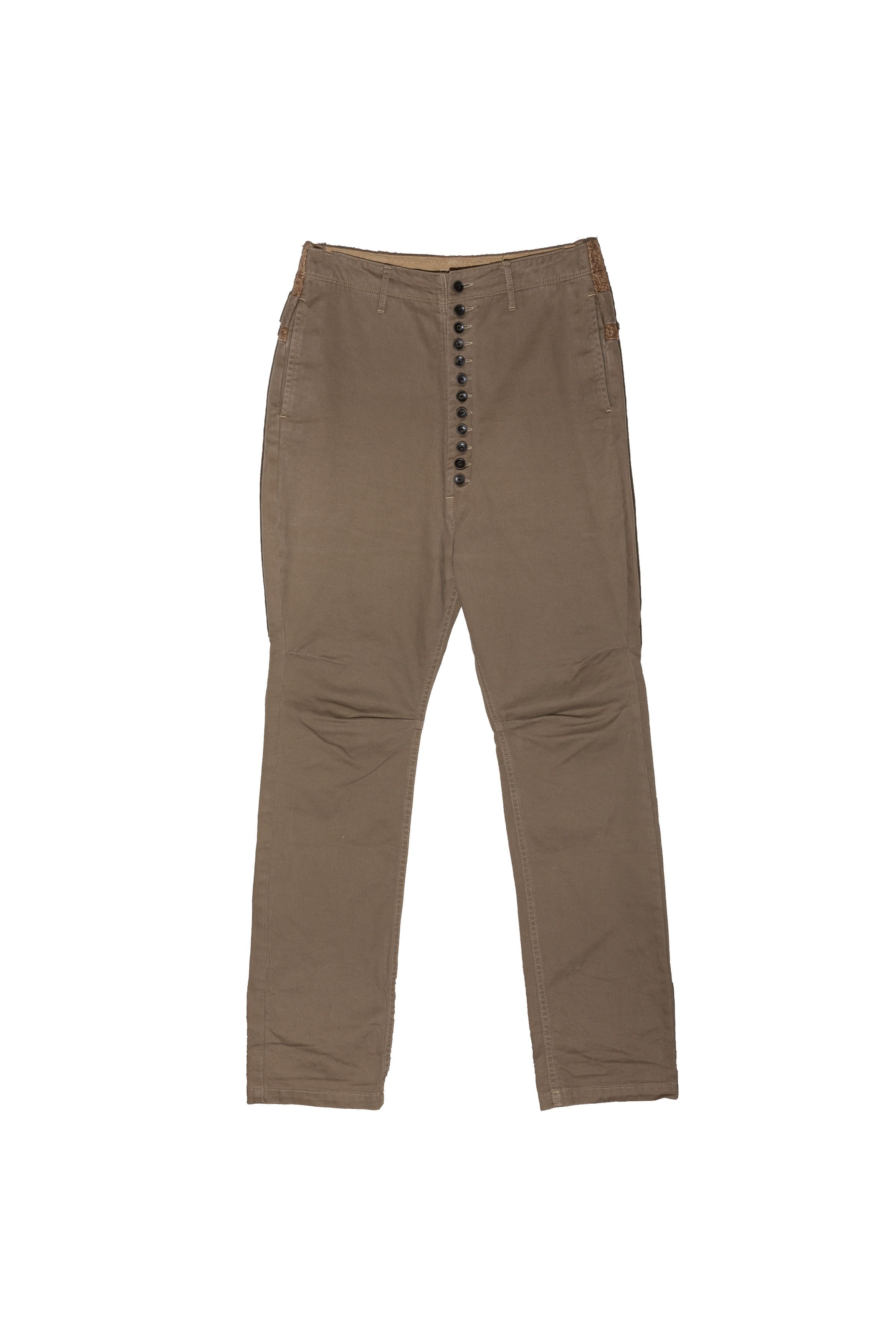Kapital HEMP BACK STRAP 12 BUTTON WORK TROUSERS Size US 28 / EU 44 - 1 Thumbnail