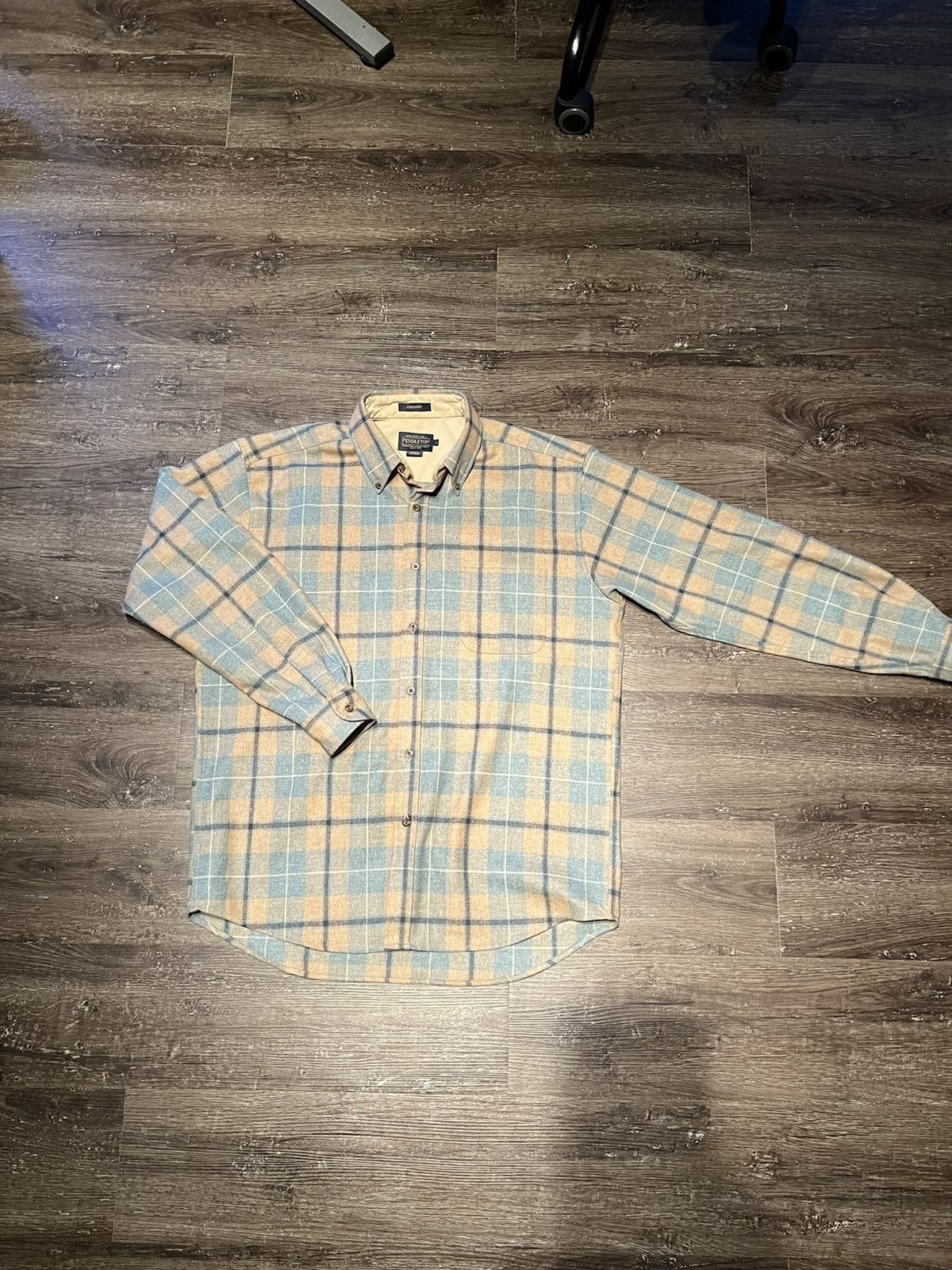 Pendleton RARE PENDLETON WOOL Plaid Flannel BUTTON-DOWN FIRESIDE SHIRT Size US L / EU 52-54 / 3 - 1 Thumbnail