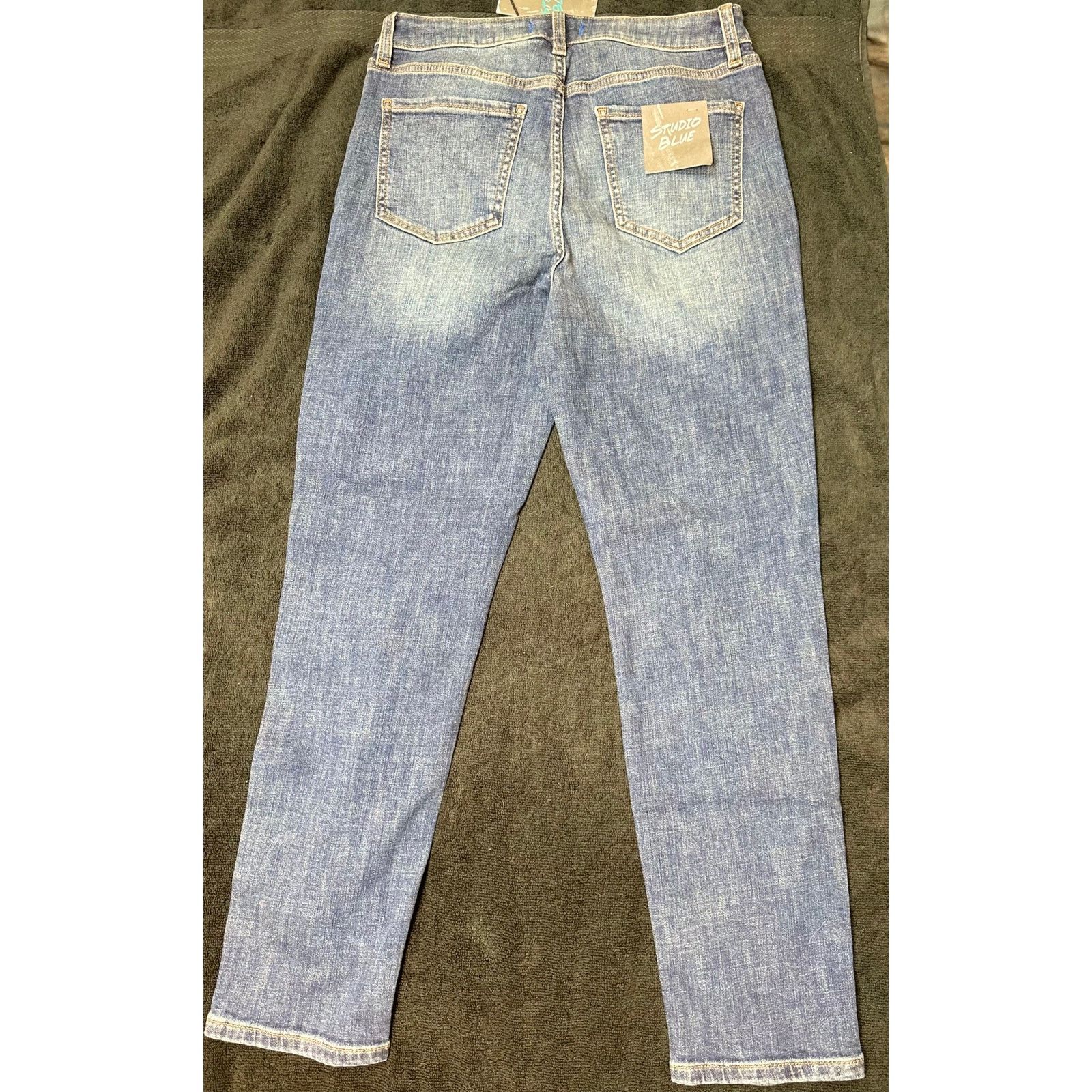 Other Studio Blue Straight Jeans Clean Double Vision 29 Size 29" - 9 Thumbnail