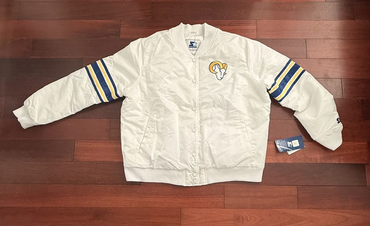 Starter Vintage STARTER Los Angeles Rams Satin Full Snap Jacket Size US XXL / EU 58 / 5 - 1 Thumbnail