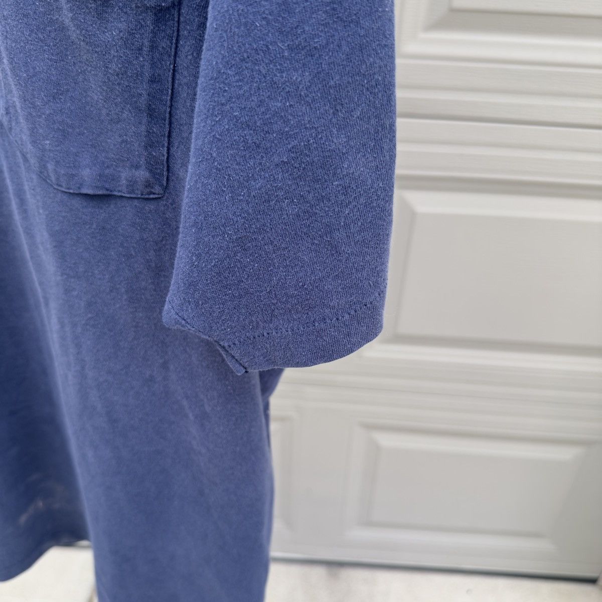 Vintage Vintage Sun Faded Blue Pocket Tee Shirt ERD Grunge Chrome Size US XL / EU 56 / 4 - 7 Thumbnail