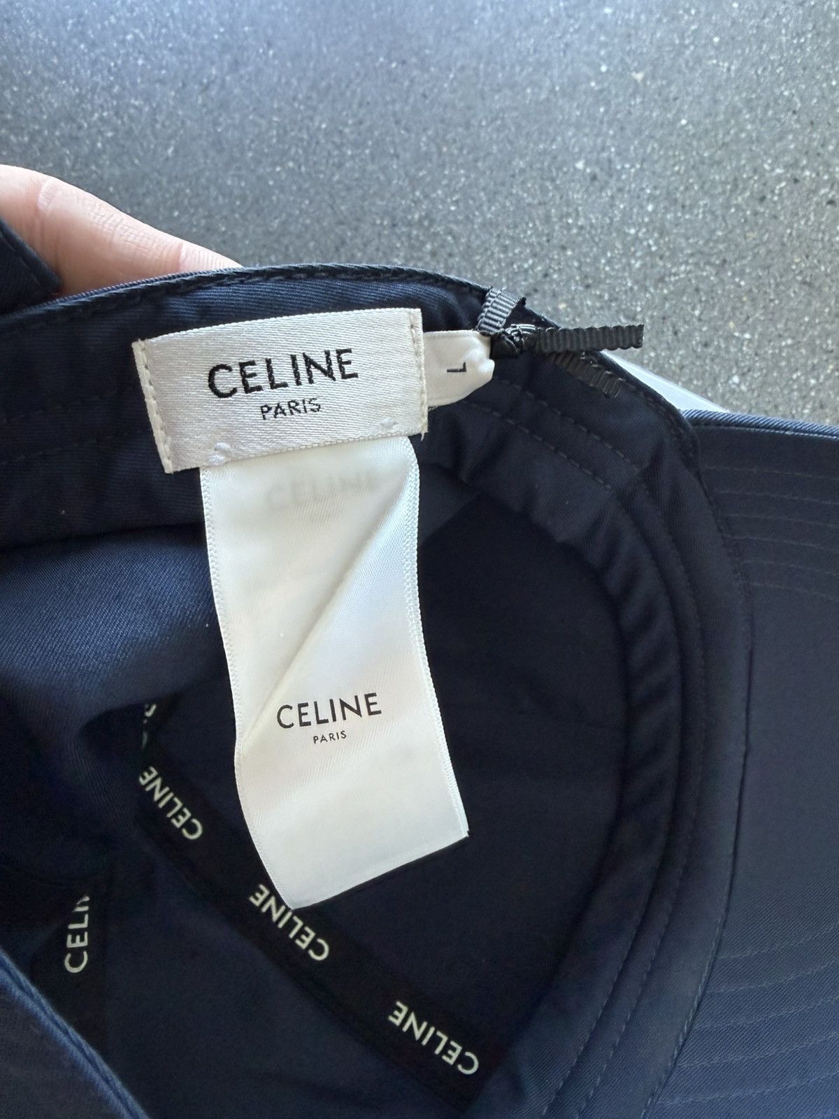 Celine CELINE LOGO NAVY CAP Size ONE SIZE - 3 Thumbnail