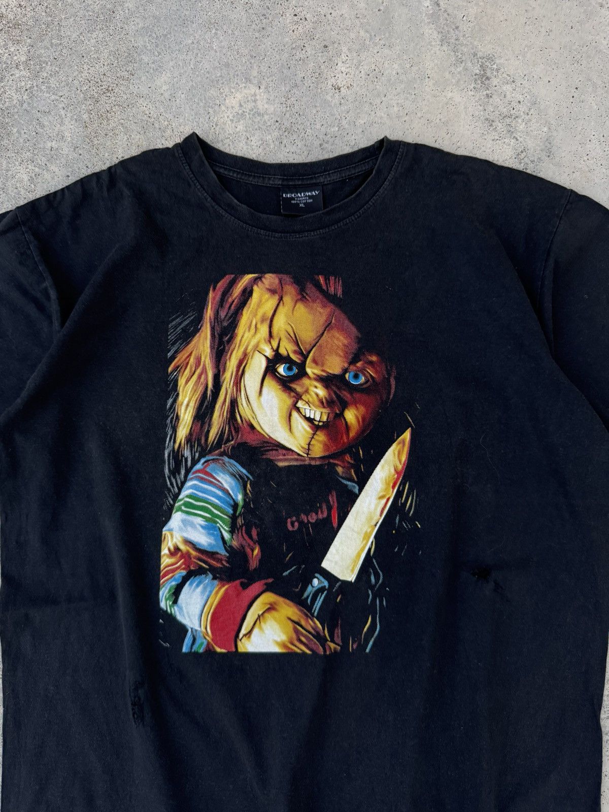 Vintage Distressed Chucky Horror Movie Tees Size US L / EU 52-54 / 3 - 2 Thumbnail