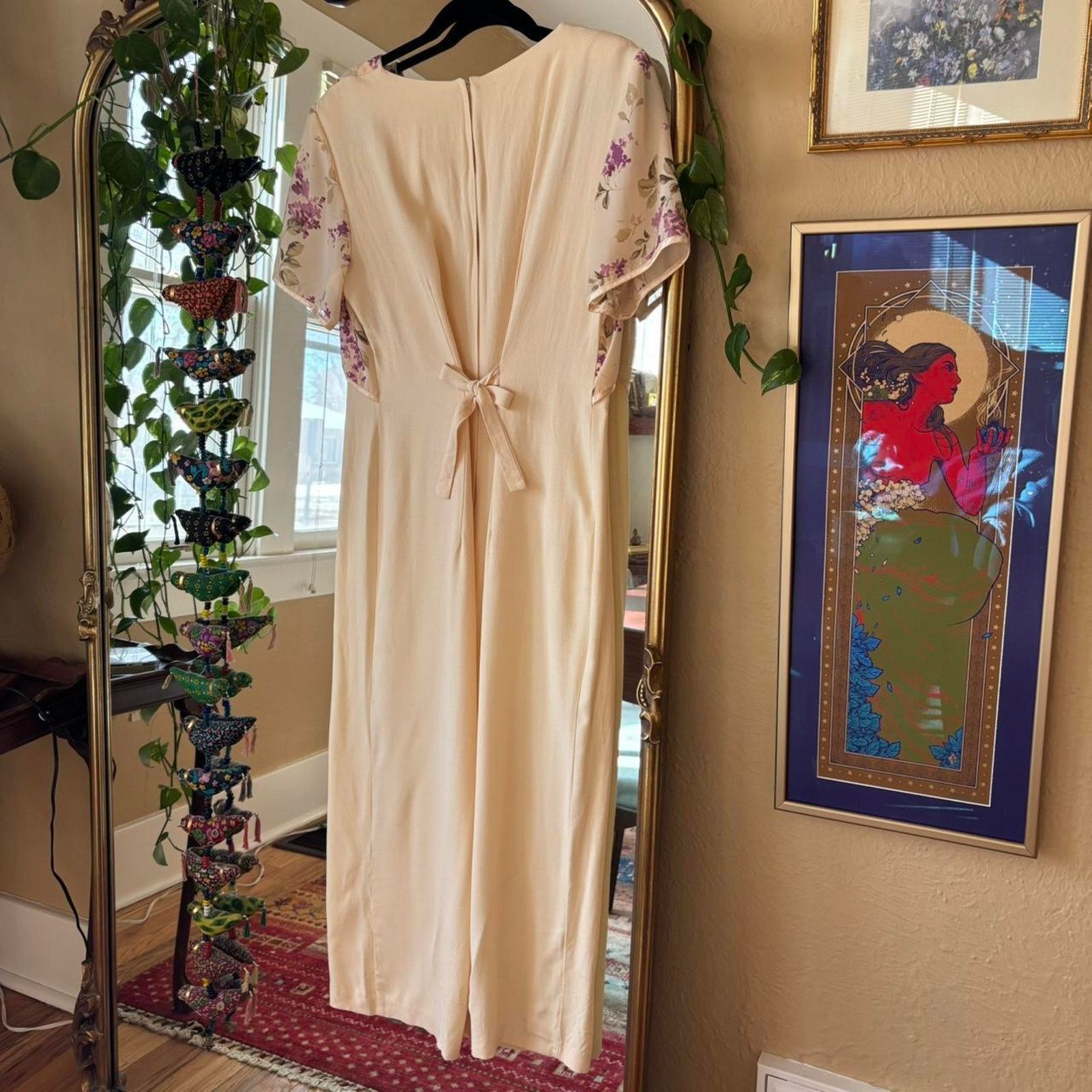 Vintage Vintage Christopher & Banks Yellow Maxi Dress 12 Miss Honey Size XL / US 12-14 / IT 48-50 - 9 Thumbnail