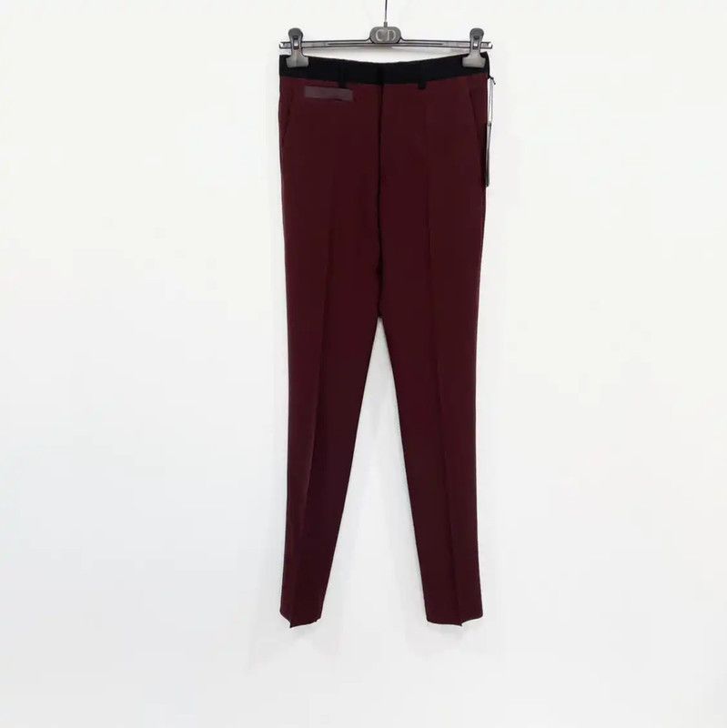 Dior Dior Men's Wool Casual Pants in Pink 0089 Size US 26 / EU 42 - 1 Thumbnail