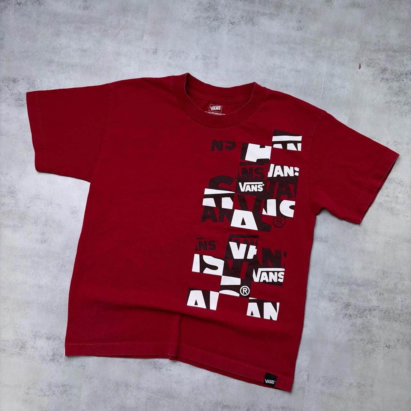 Vans Y2K Red Vans Skateboarding Grunge T-Shirt Size S / US 4 / IT 40 - 2 Thumbnail