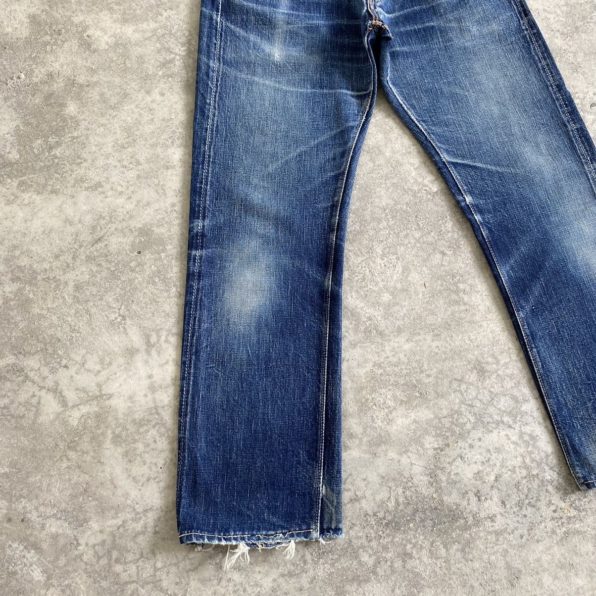 Full Count & Co. Vintage Full Count Japan Faded Blue Selvedge Denim Jeans Size US 28 / EU 44 - 4 Thumbnail