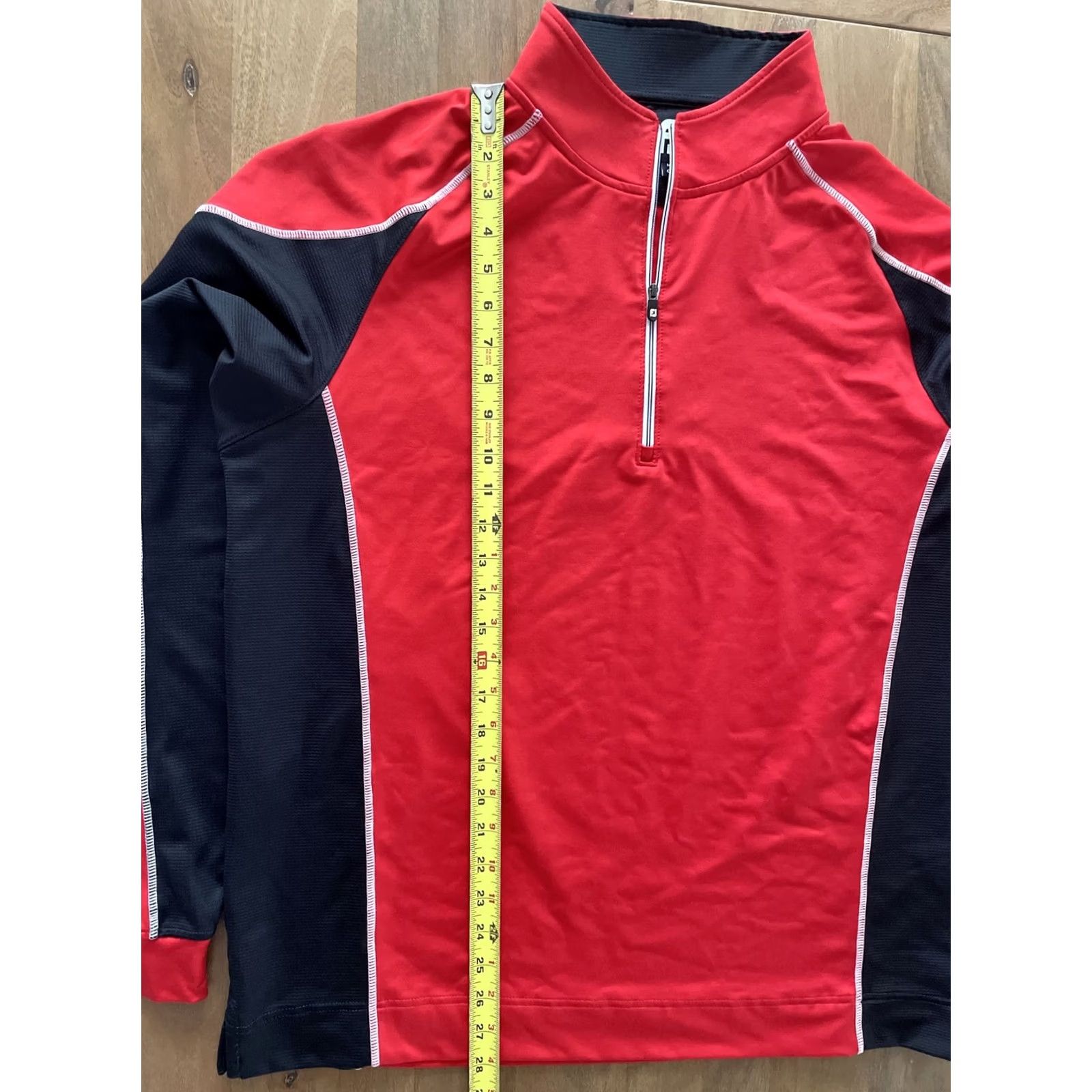 Footjoy FootJoy Stonebrooke Golf Club Performance 1/4 Zip Longsleeve Shirt Men M Multicolor Nylon Spandex Zip Sweatshirt Pullover Adult Mens Shirt Size US L / EU 52-54 / 3 - 6 Thumbnail